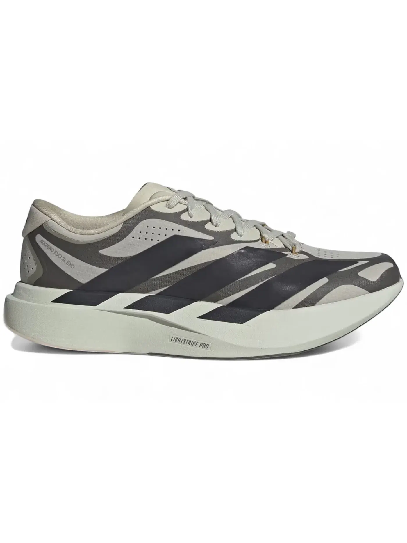Мужские кроссовки беговые Adizero EVO SL EXO Adidas — изображение 1 из 1, зеленый/черный/серый