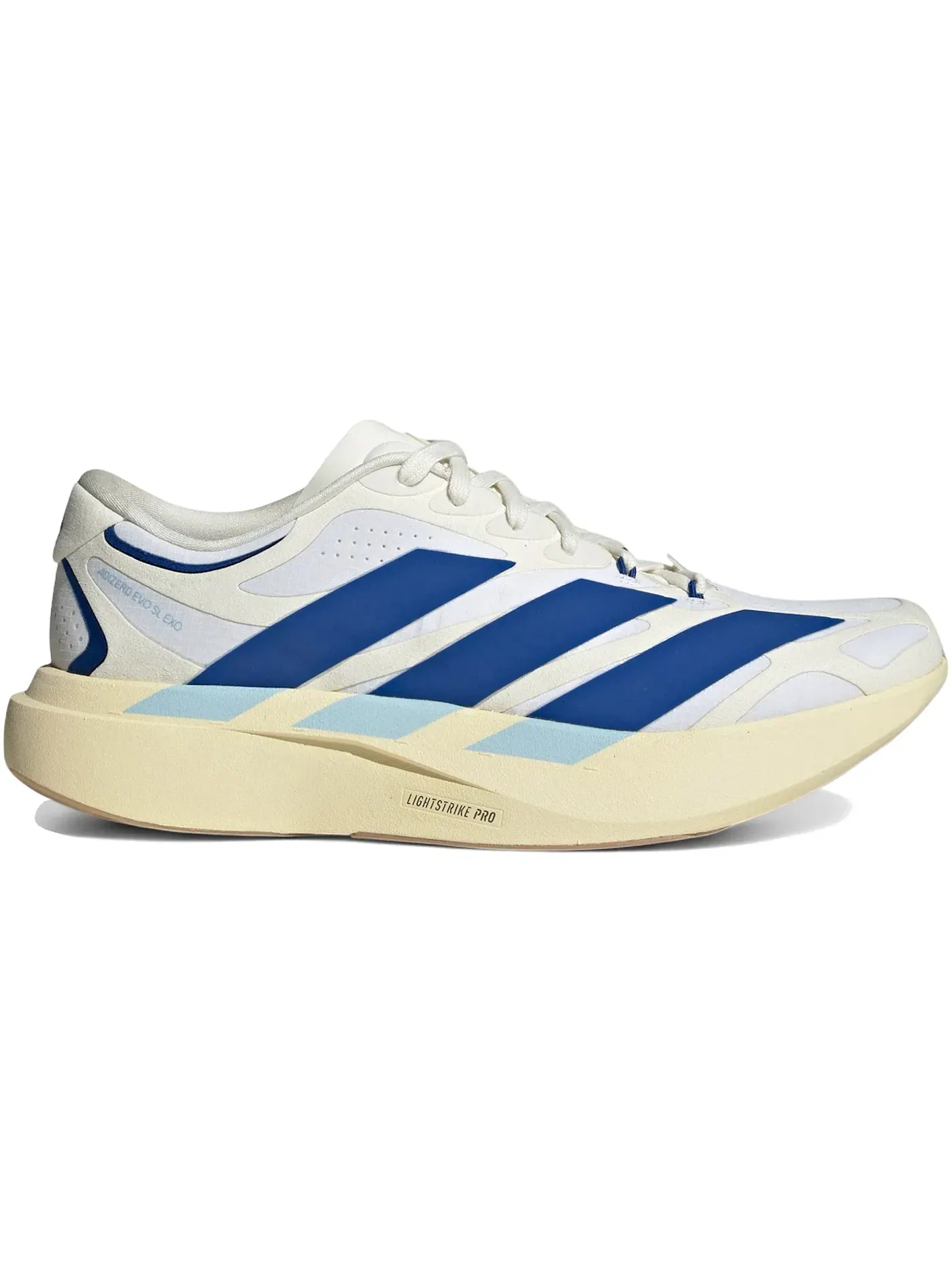 Мужские кроссовки для бега с замшевыми вставками Adizero Evo SL EXO Suede Adidas — изображение 1 из 1, белый прозрачный