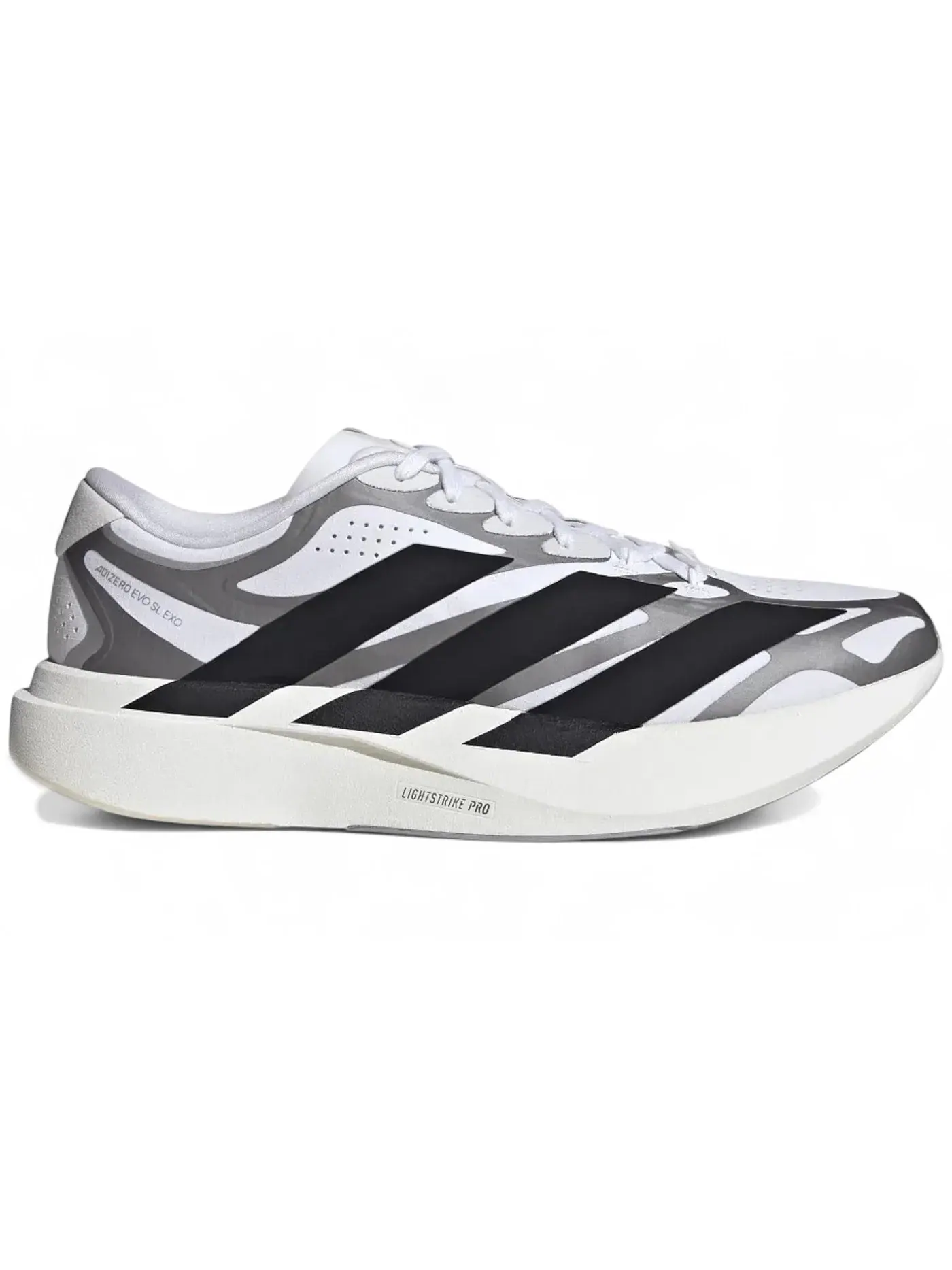 Мужские кроссовки для бега Adizero EVO SL EXO Adidas — изображение 1 из 1, белый/черный/серебристый