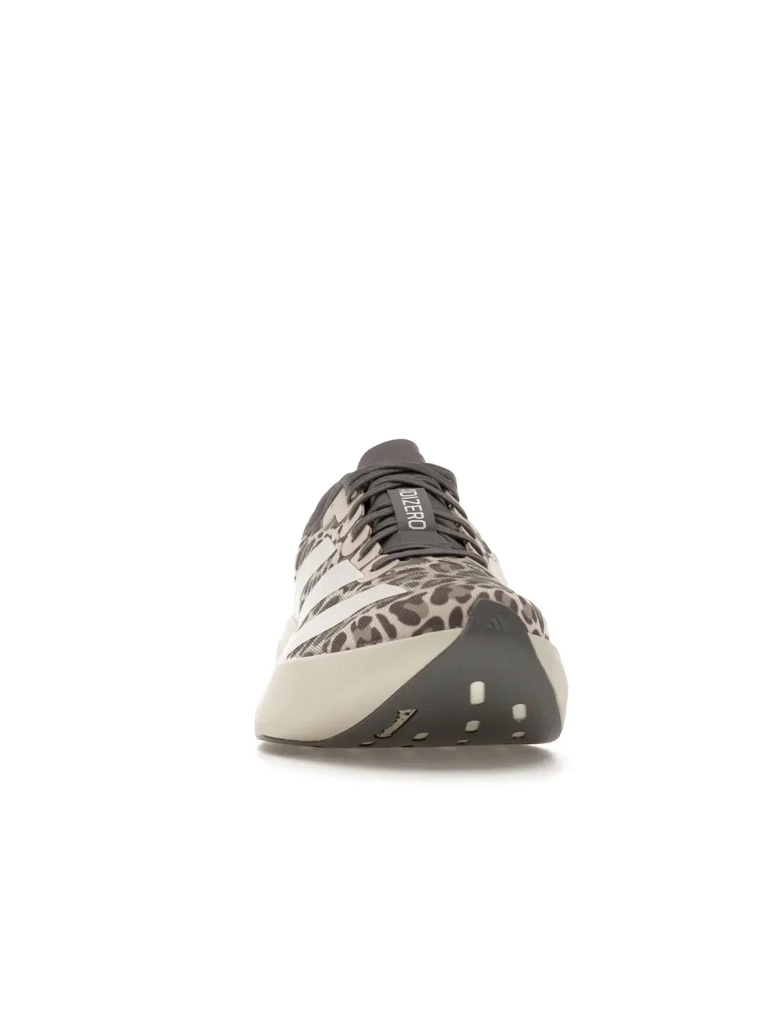 Женские кроссовки с принтом Adizero Evo SL Leopard Crystal Linen Adidas — изображение 2 из 4, металлик серый