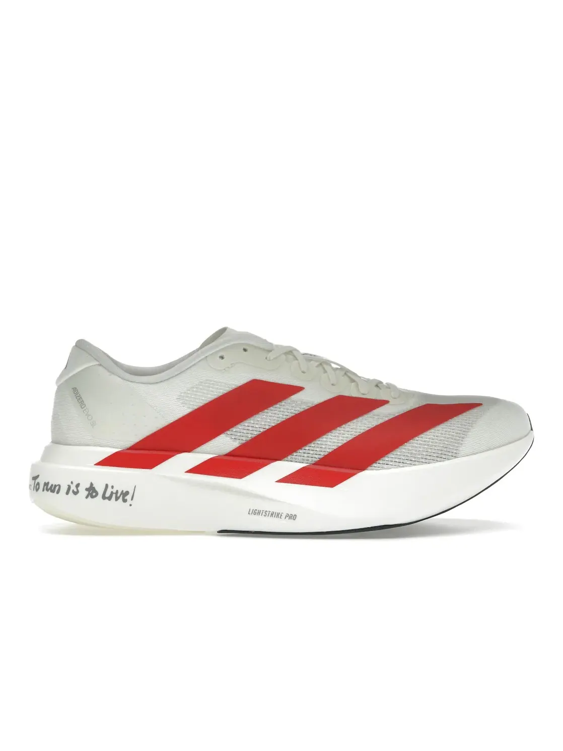 Мужские кроссовки для бега Adidas Adizero EVO SL — изображение 1 из 4, белый черный
