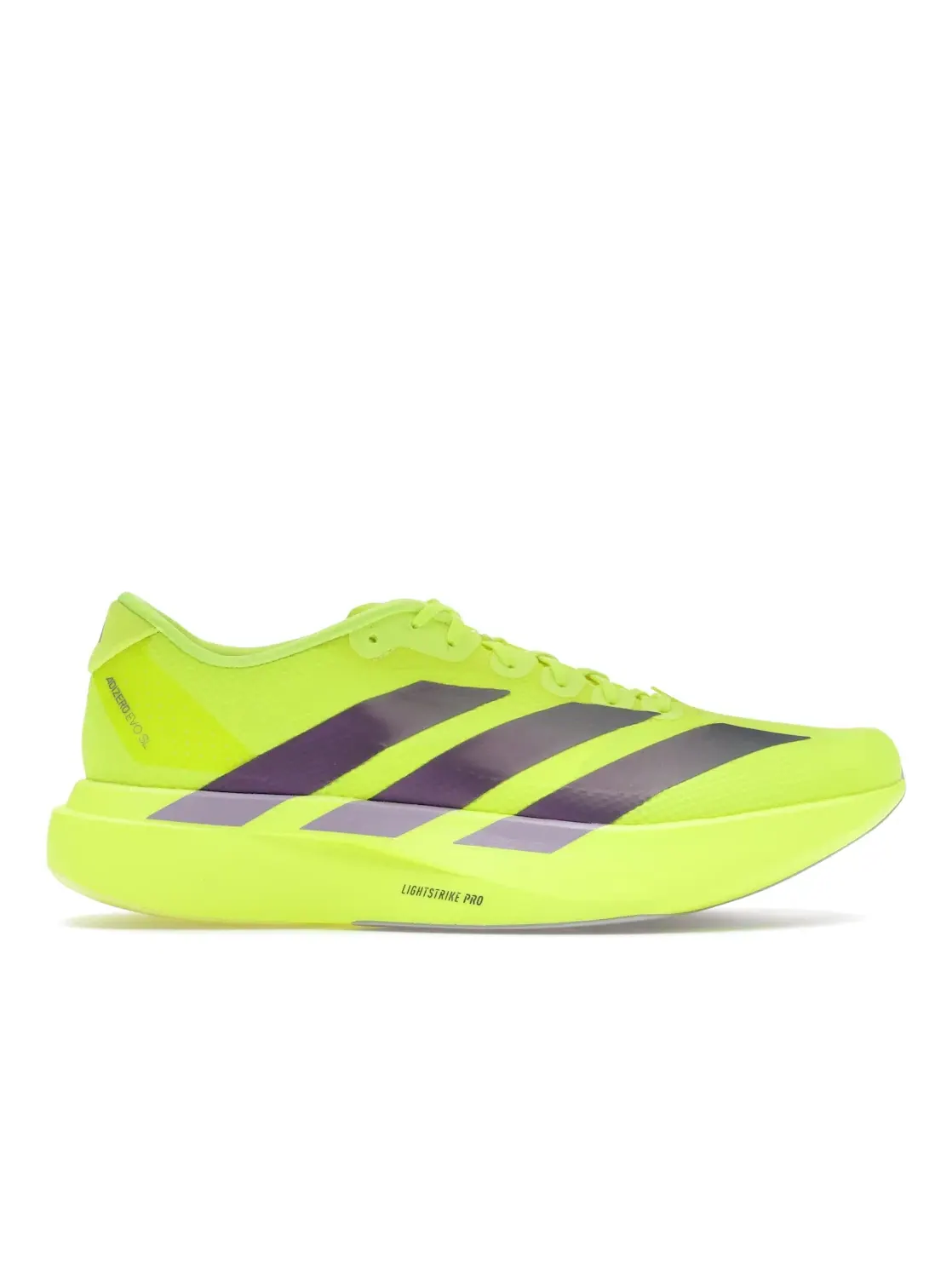Мужские кроссовки для бега с ярким дизайном Adizero Evo SL Adidas — изображение 1 из 4, желтый
