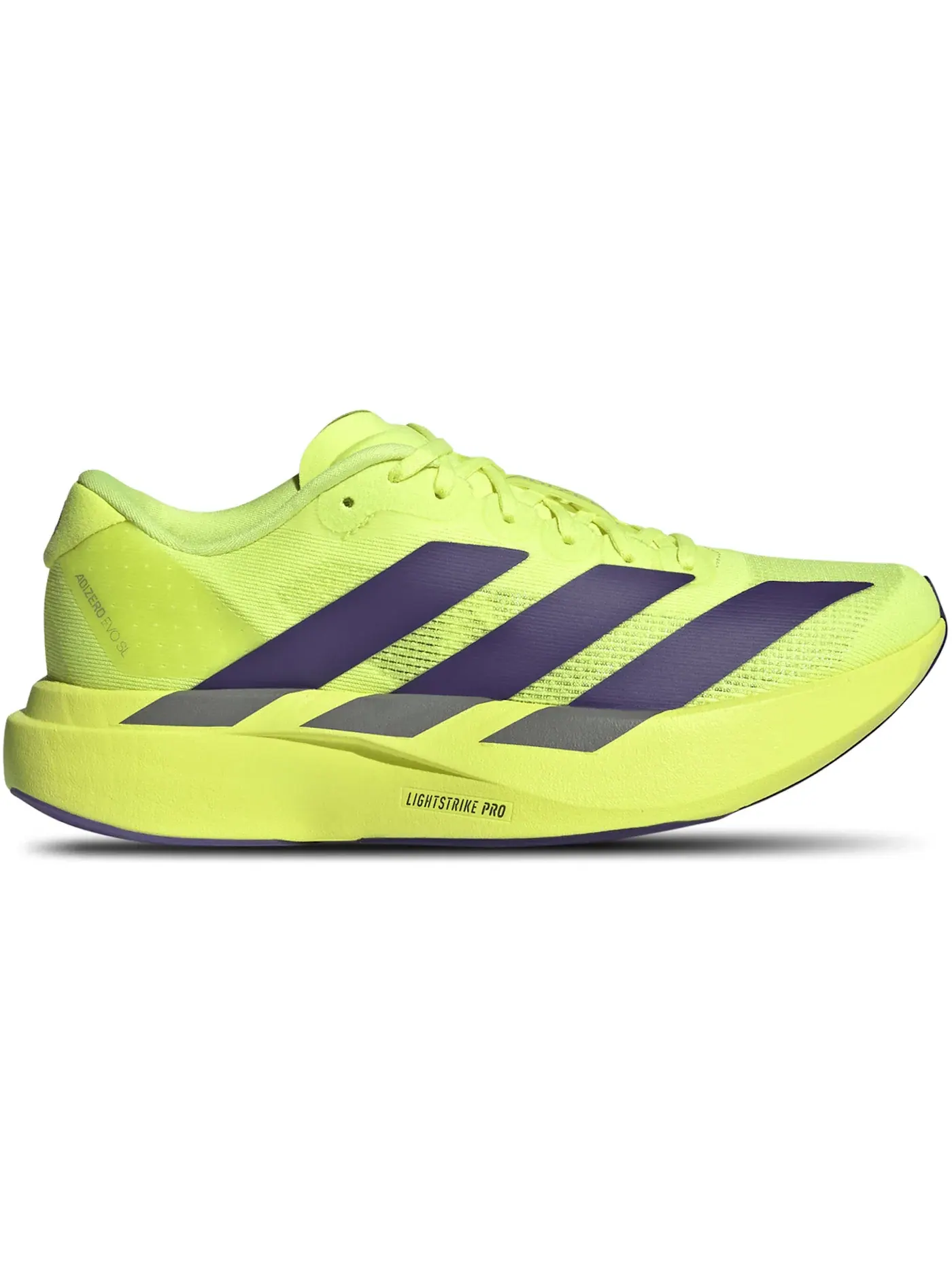 Детские кроссовки для мальчиков беговые Adizero Evo SL Adidas — изображение 1 из 1, желтый/фиолетовый/черный