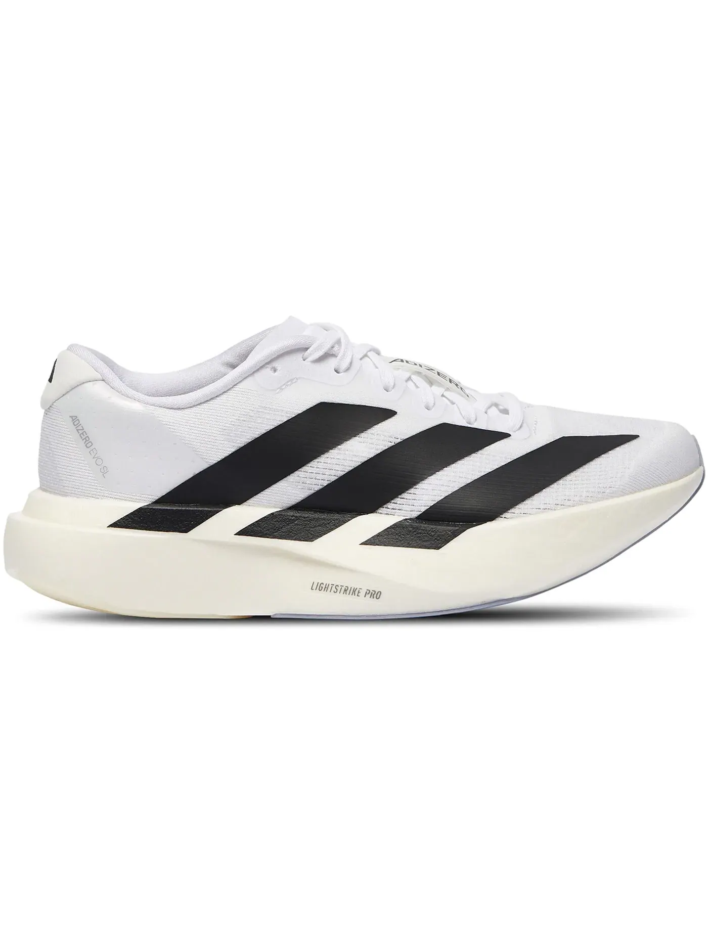 Детские кроссовки для мальчиков с длинным шнурком Adidas Adizero Evo SL — изображение 1 из 1, белый/черный/белый