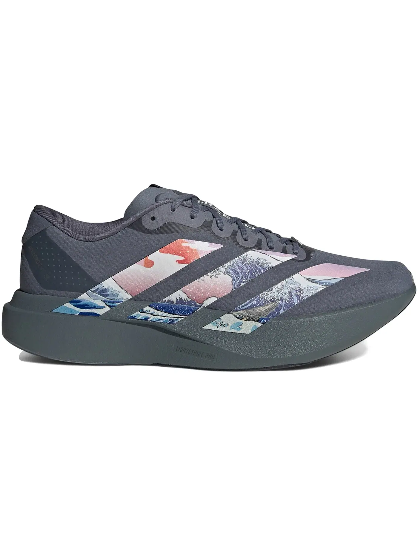Мужские кроссовки с принтом Adizero Evo SL Woven Adidas — изображение 1 из 1, белый/металлик