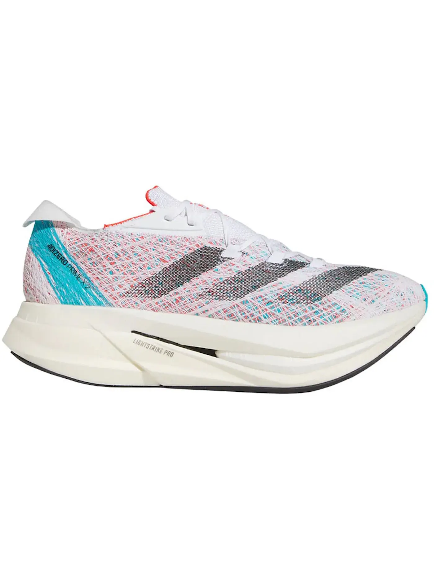 Мужские кроссовки для бега Adizero Prime 2 Strung Adidas — изображение 1 из 1, белый/черный/голубой