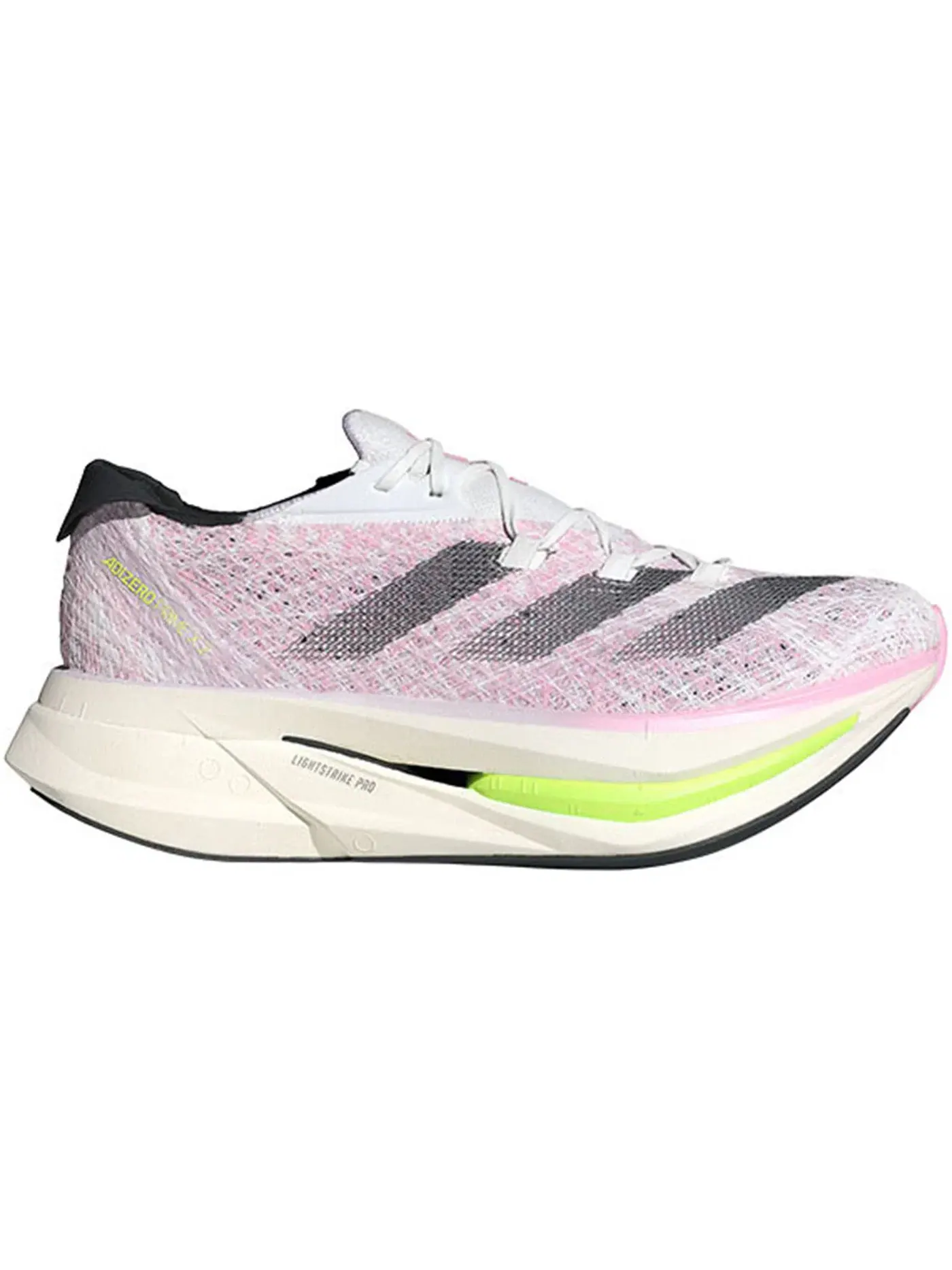 Мужские кроссовки для бега с технологией Strung Adidas Adizero Prime X 2.0 Strung — изображение 1 из 1, белый черный розовый