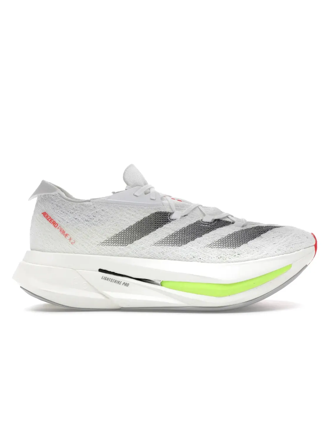 Мужские кроссовки для бега с технологией Strung Adidas Adizero Prime X 2.0 Strung — изображение 1 из 4, белый черный красный