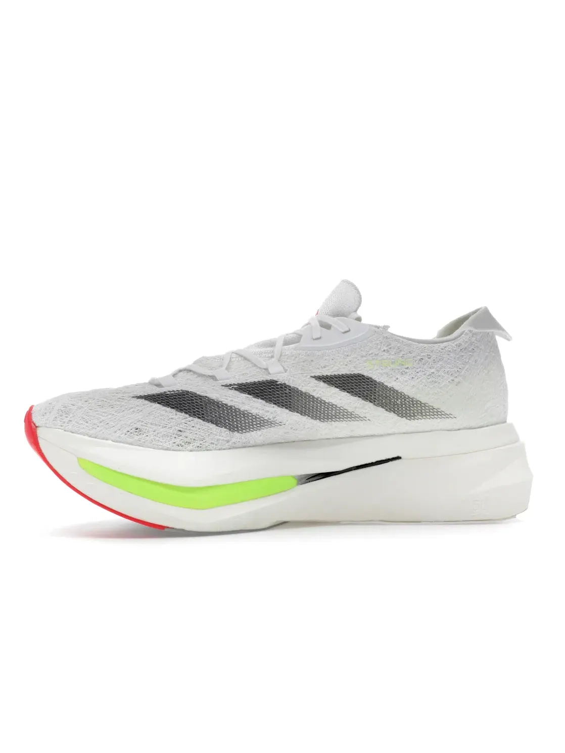 Мужские кроссовки для бега с технологией Strung Adidas Adizero Prime X 2.0 Strung — изображение 3 из 4, белый черный красный