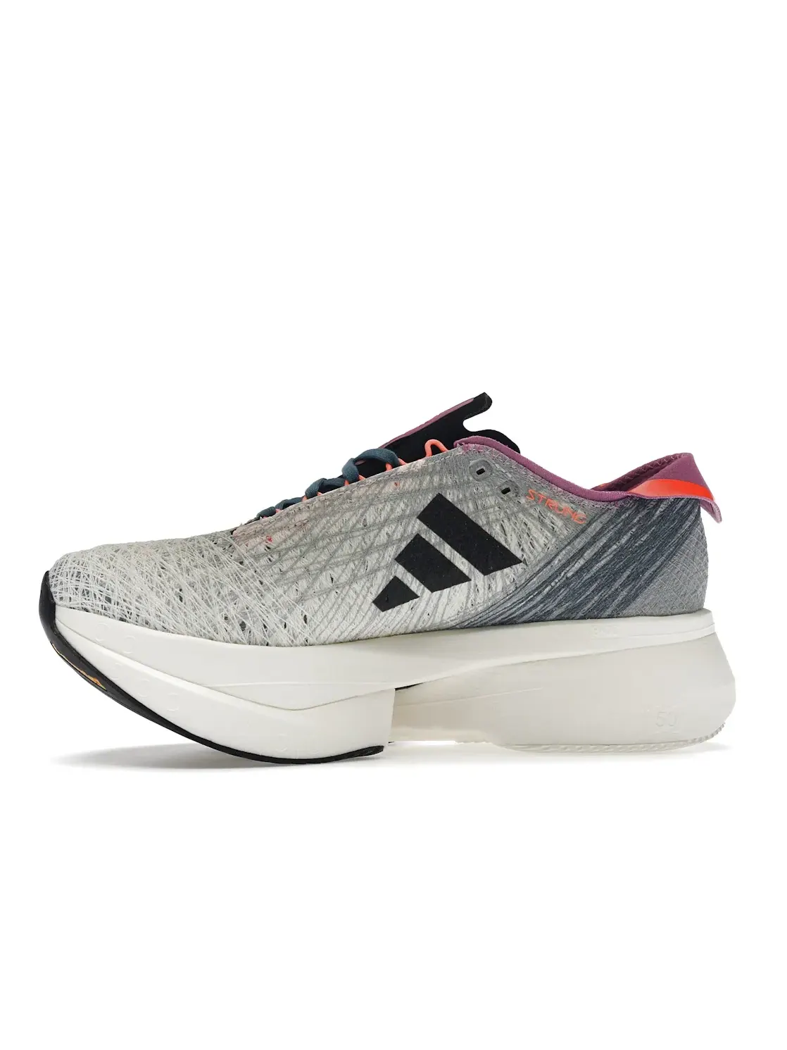 Мужские кроссовки для бега с пеноматериалом Adidas Adizero Prime X Strung — изображение 3 из 4, белый