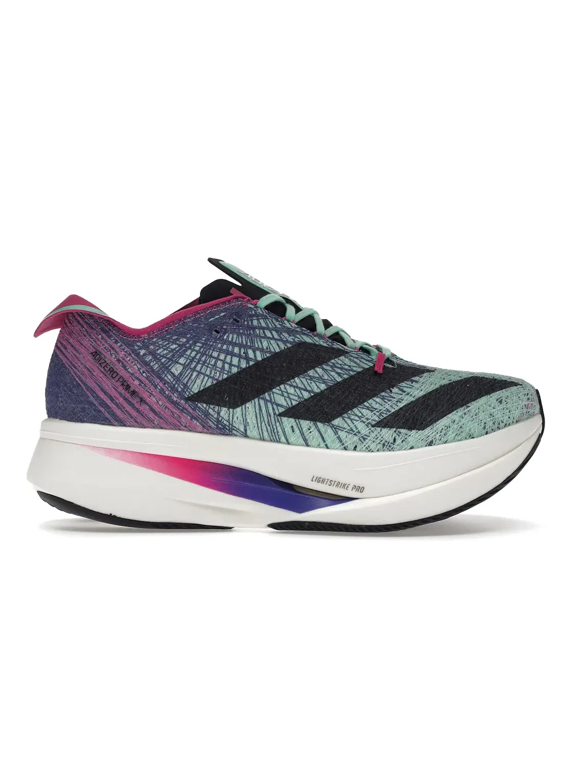 Мужские кроссовки для бега с высокой амортизацией Adizero Prime X Strung Adidas — изображение 1 из 4, черный