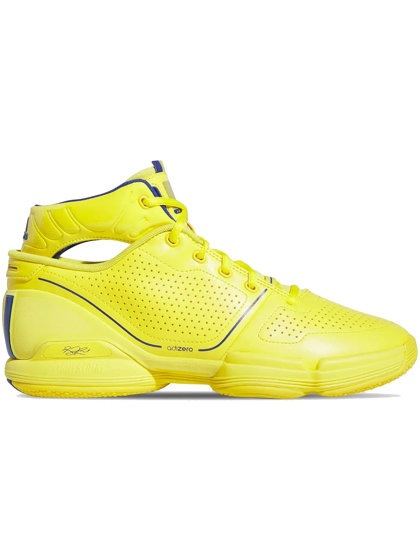 Мужские кроссовки для баскетбола Adidas adiZero Rose 1 Restomod — изображение 1 из 1, желтый/синий/желтый