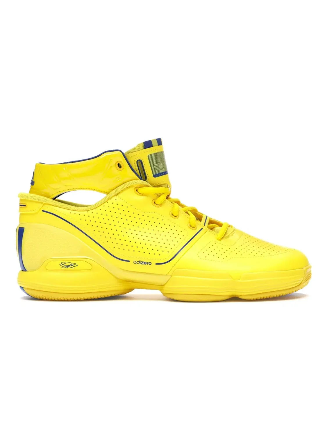 Мужские кроссовки для баскетбола Adidas adiZero Rose 1 — изображение 1 из 4, желтый/синий/желтый