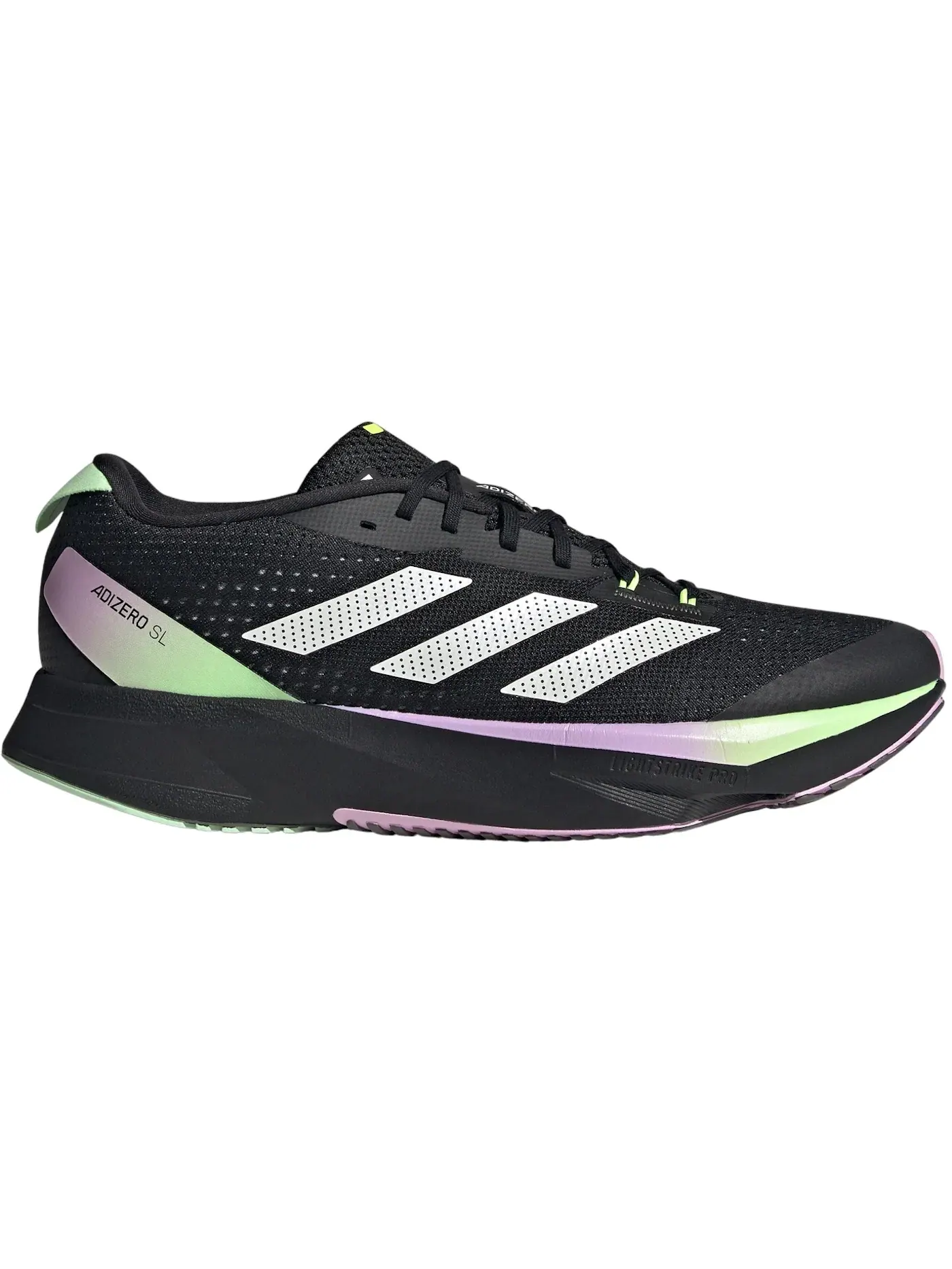 Мужские кроссовки для бега с длинным рукавом Adizero SL Adidas — изображение 1 из 1, черный//зеленый