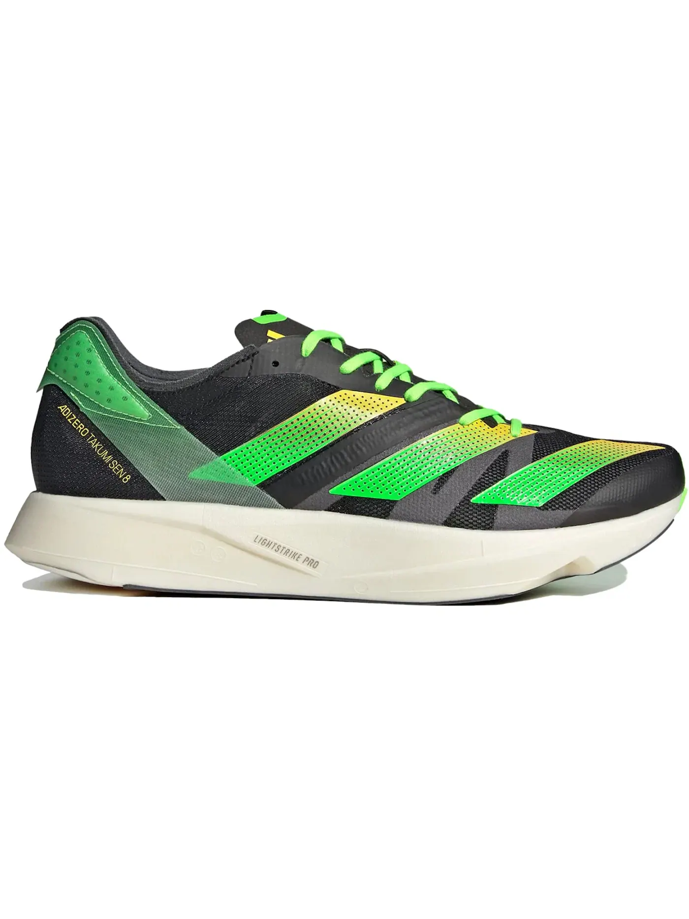 Мужские кроссовки для бега Adizero Takumi Sen 8 Adidas — изображение 1 из 1, черный/желтый/зеленый