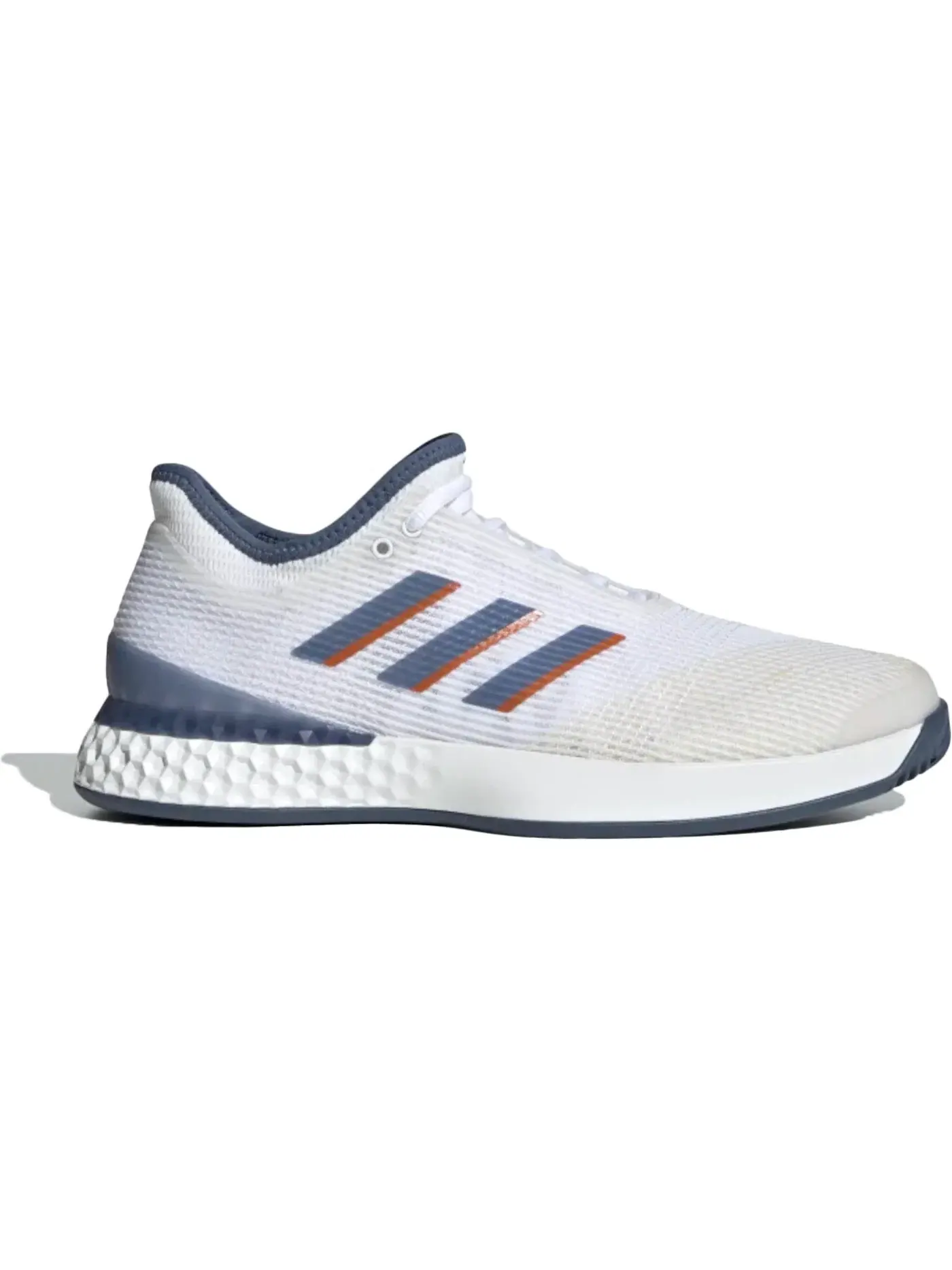 Мужские кроссовки для тенниса Adizero Ubersonic 3 Adidas — изображение 1 из 1, белый//светлый серый