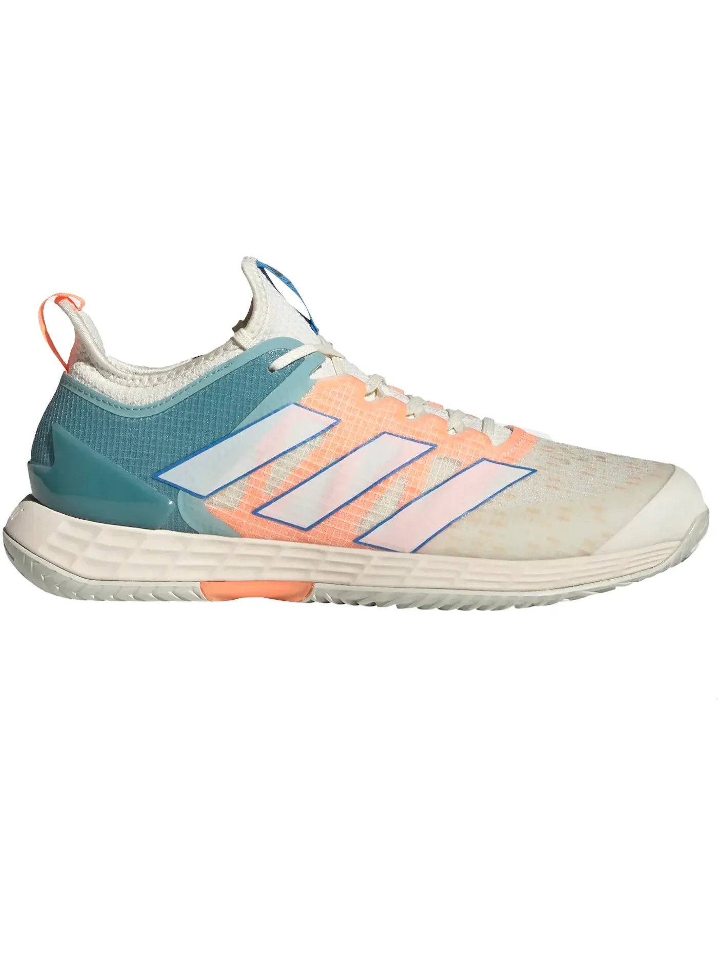 Мужские кроссовки для тенниса Adidas Adizero Ubersonic 4 — изображение 1 из 1, белый/белый/оранжевый