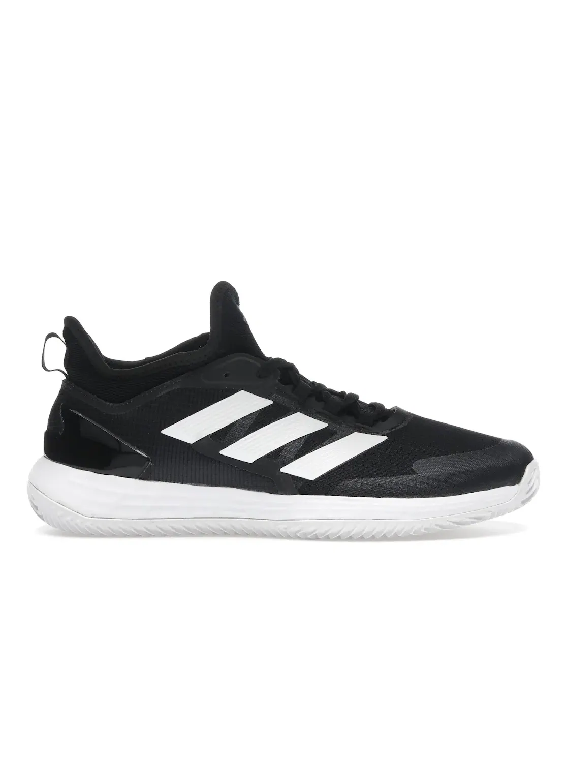 Мужские кроссовки для тенниса Adidas Adizero Ubersonic 4.1 Clay — изображение 1 из 4, черный белый серый