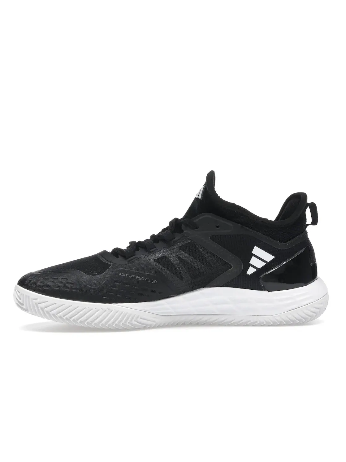 Мужские кроссовки для тенниса Adidas Adizero Ubersonic 4.1 Clay — изображение 3 из 4, черный белый серый