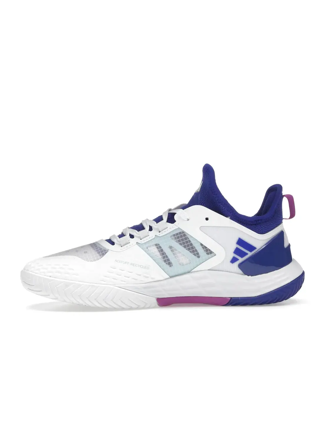 Мужские кроссовки для бега Adizero Ubersonic 4.1 Adidas — изображение 3 из 4, белый синий фиолетовый