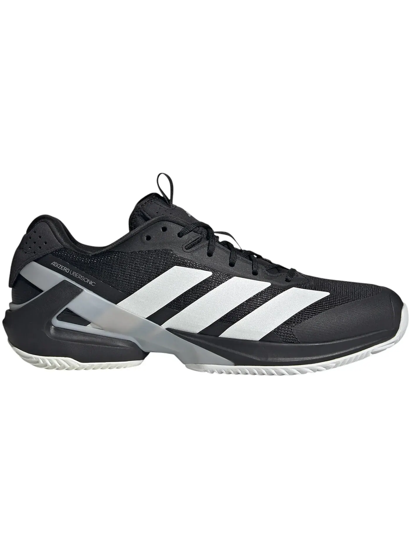 Мужские кроссовки для тенниса Adizero Ubersonic 5 Clay Adidas — изображение 1 из 1, черный металлик серый
