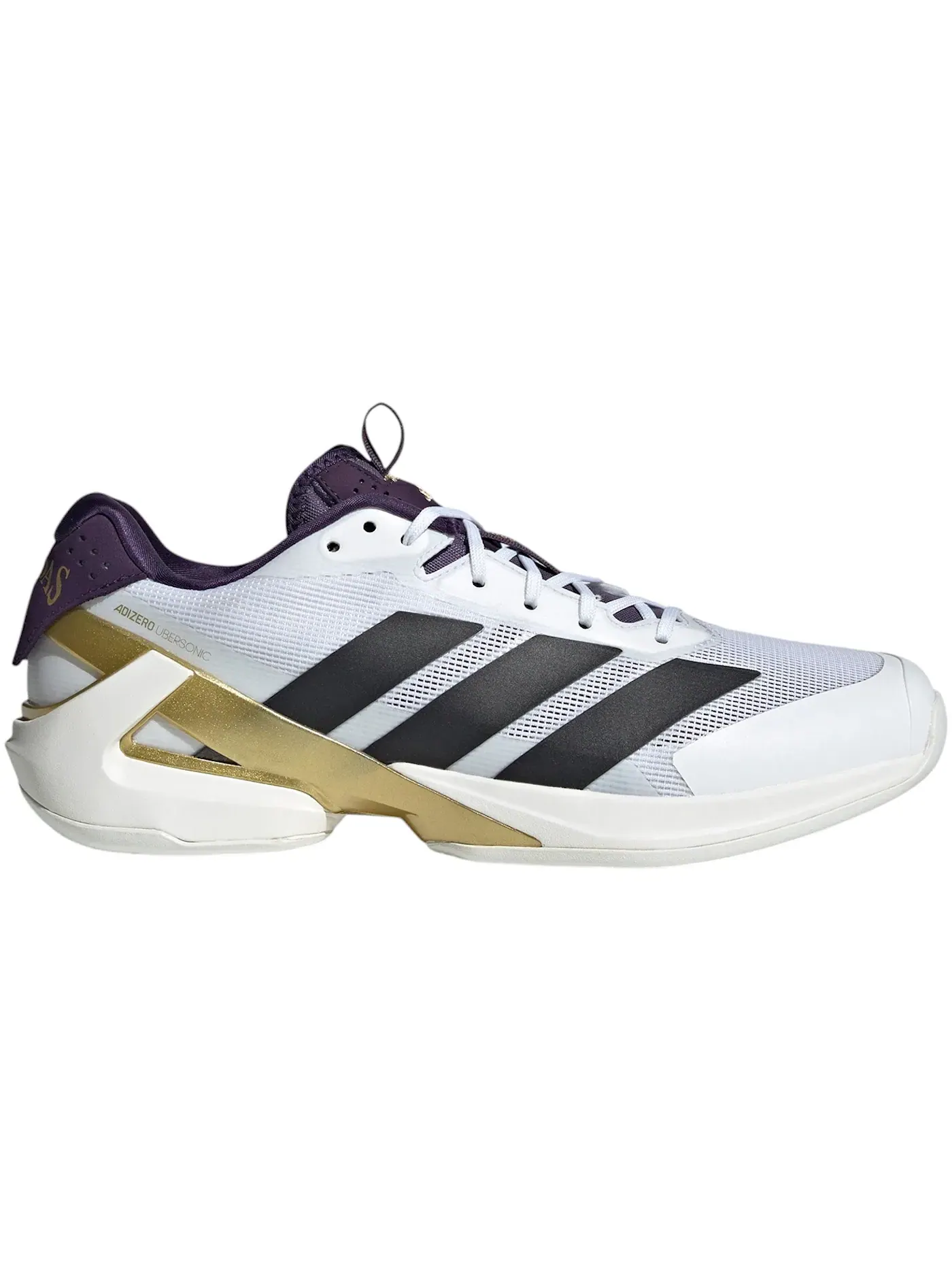Мужские кроссовки для тенниса с поддержкой Adizero Ubersonic 5 Adidas — изображение 1 из 1, белый черный