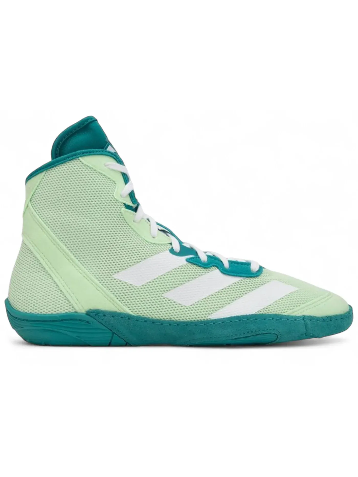 Мужские кроссовки для борьбы Adizero Wrestling Adidas — изображение 1 из 1, зеленый/фиолетовый