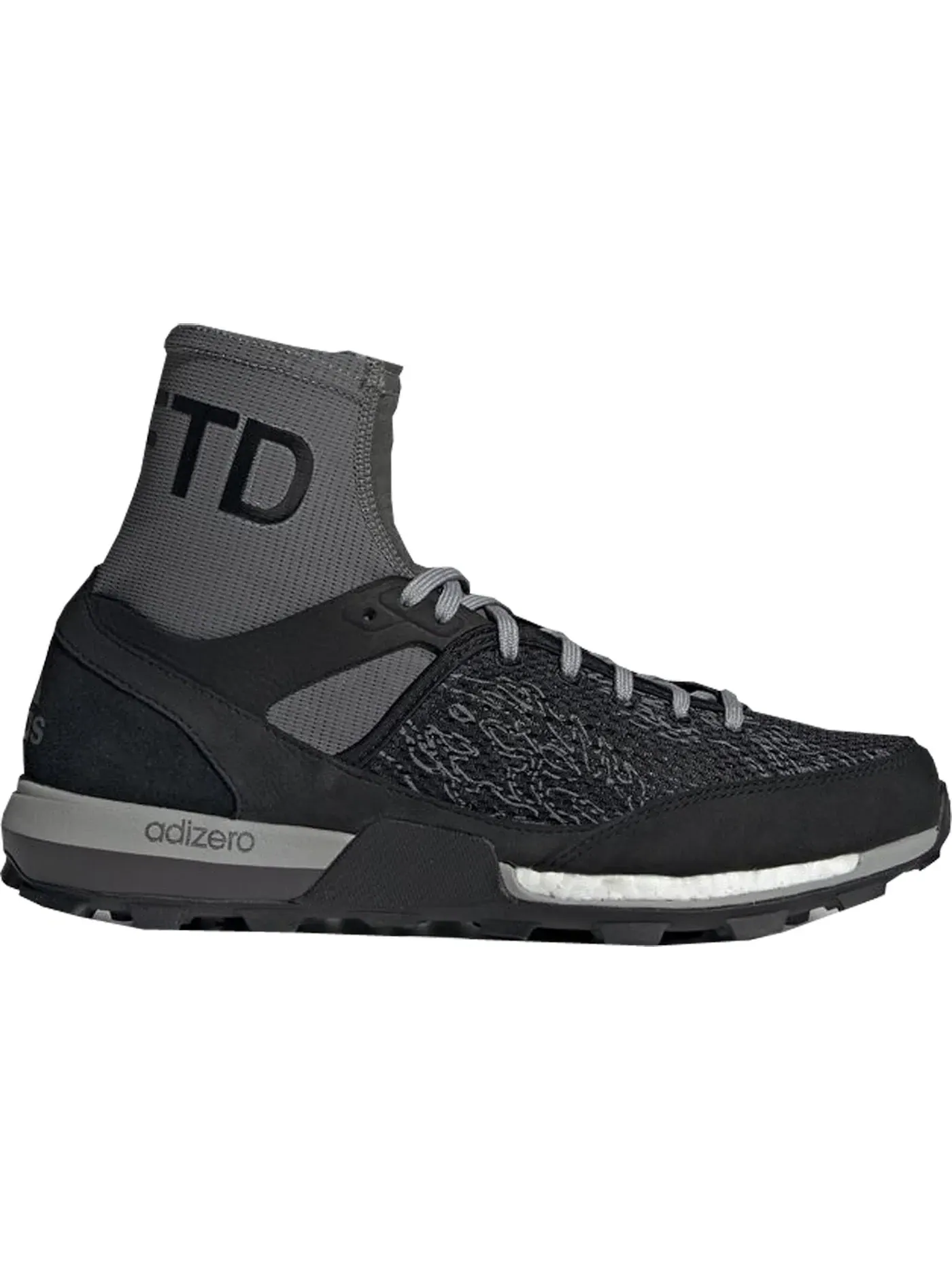 Мужские кроссовки для бега с технологией Boost Adidas adiZero XT Boost Undefeated — изображение 1 из 1, серый//черный