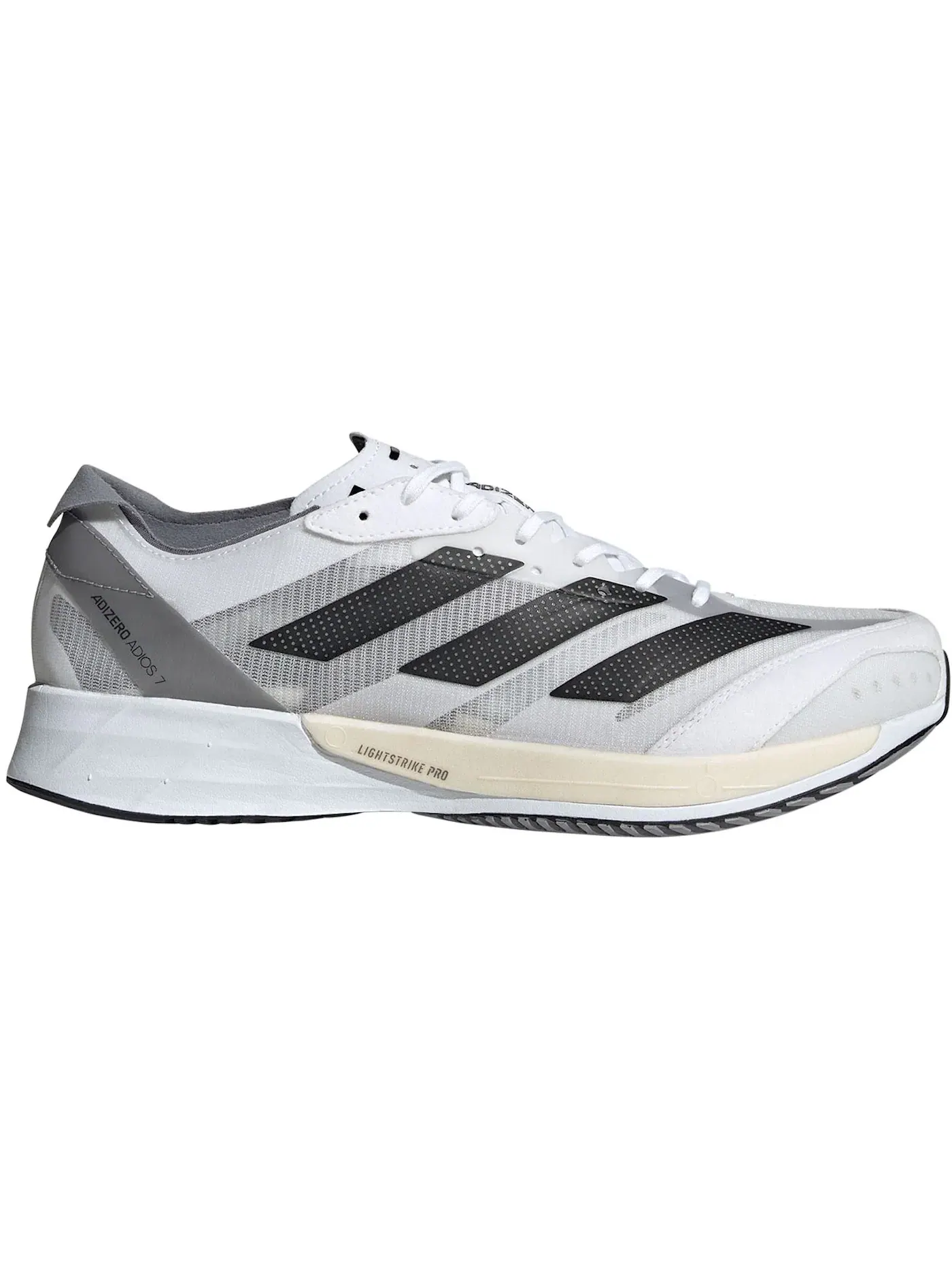 Мужские кроссовки для бега Adizzero Adios 7 Adidas — изображение 1 из 1, белый/черный/серый