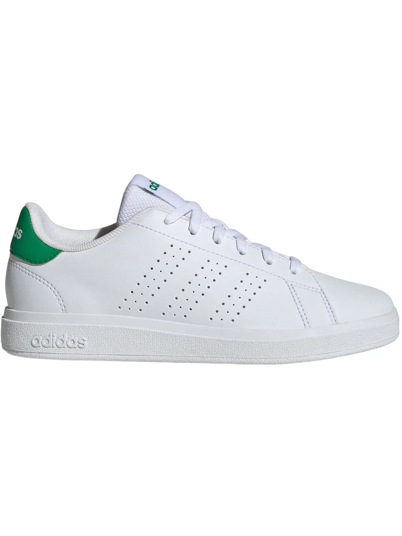 Детские кроссовки Lifestyle Adidas Advantage Base 2.0 — изображение 1 из 1, белый/белый/зеленый