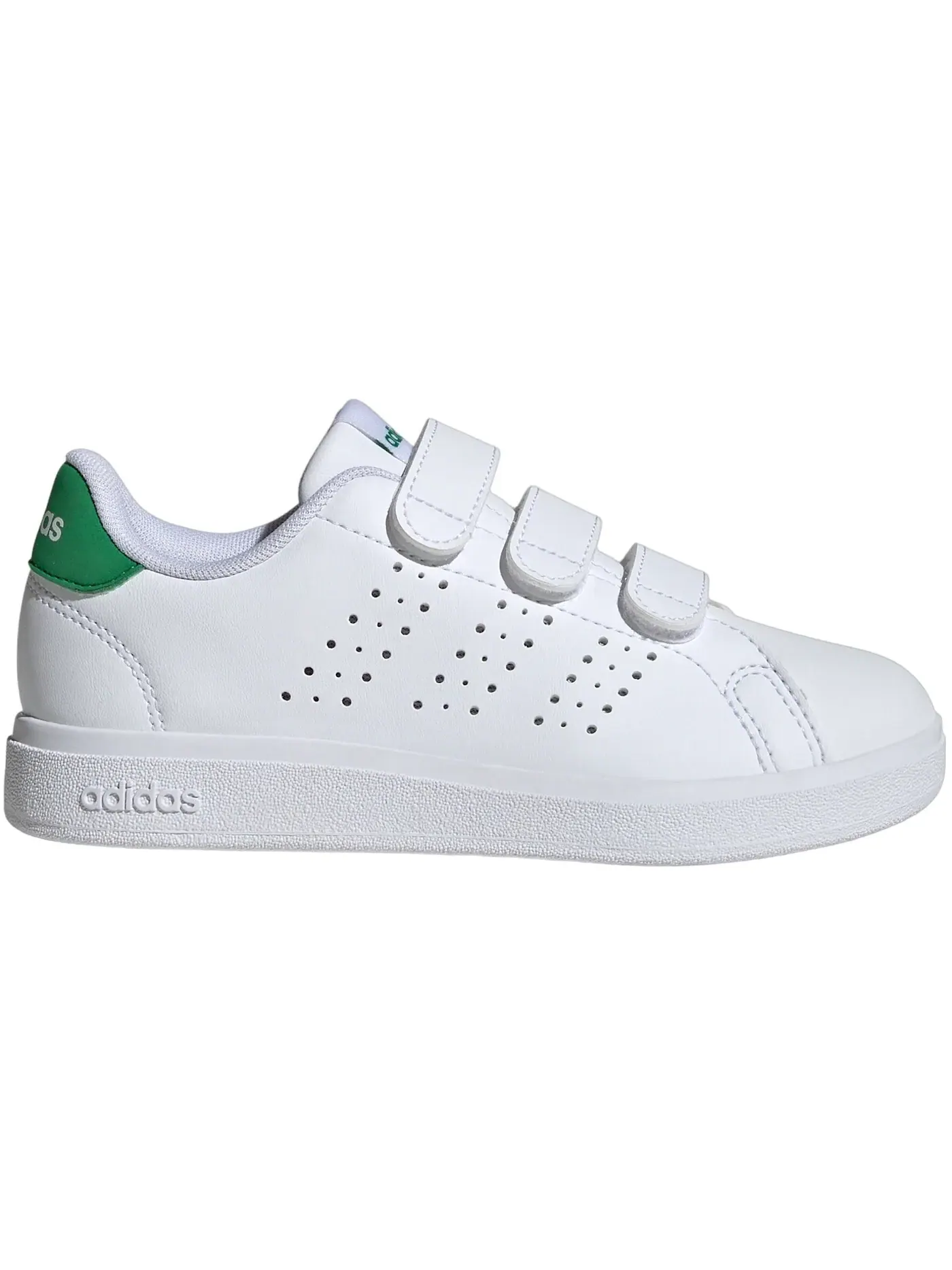 Детские кроссовки Lifestyle Adidas Advantage Base 2.0 — изображение 1 из 1, белый белый зеленый