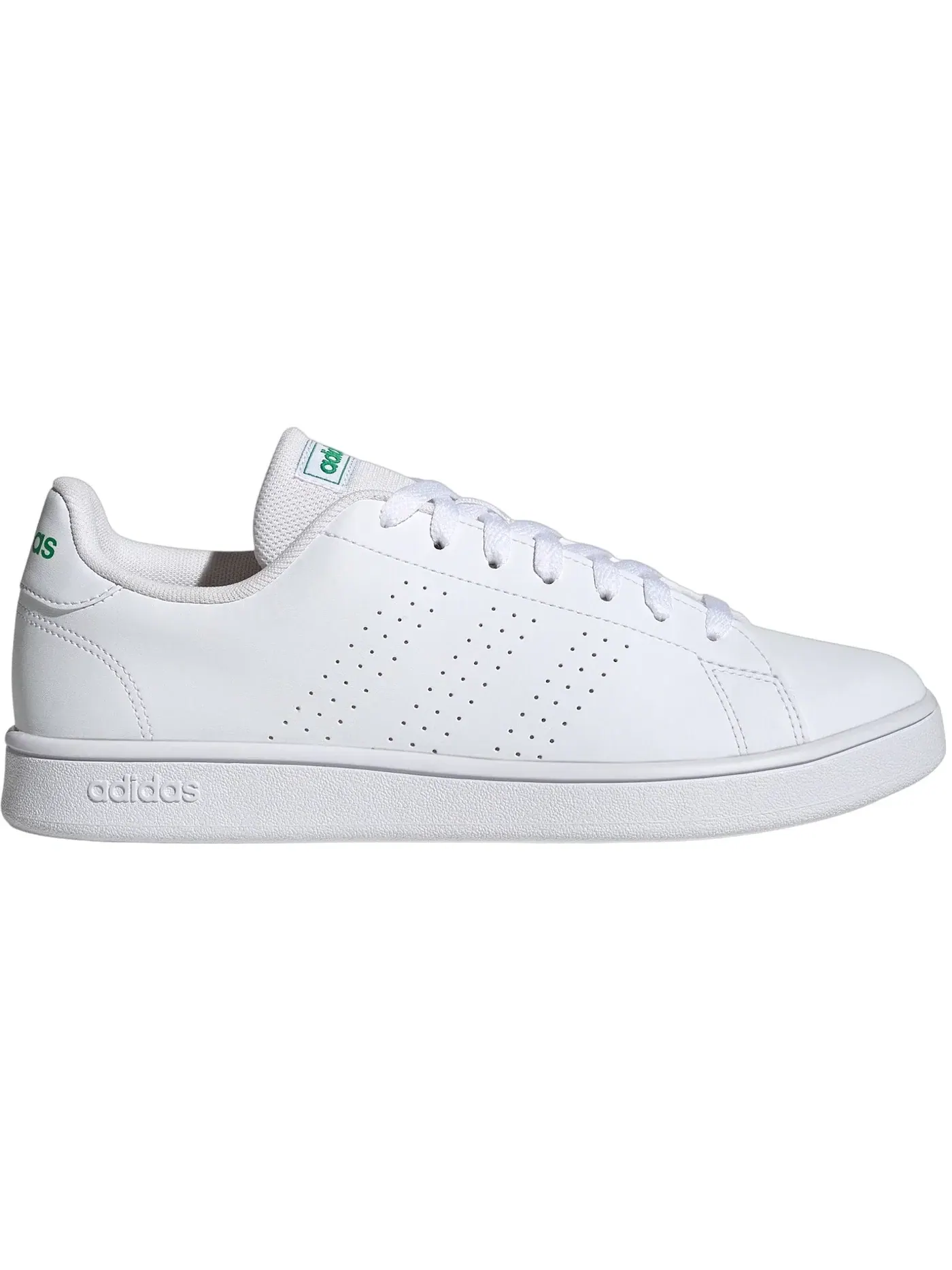 Мужские кроссовки для повседневной носки Adidas Advantage Base Court Lifestyle — изображение 1 из 1, белый белый зеленый