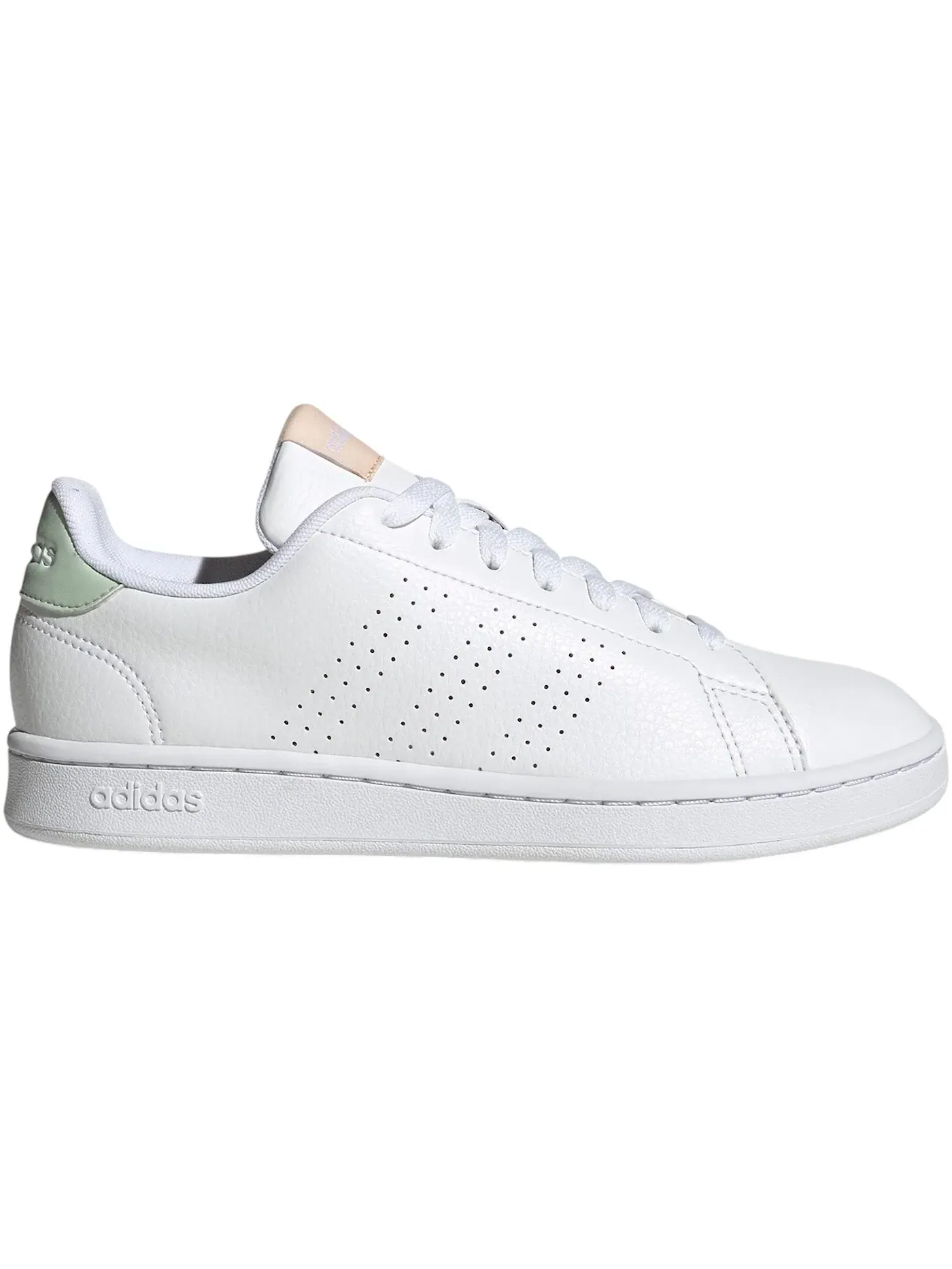 Женские кроссовки Lifestyle Adidas Advantage — изображение 1 из 1, белый/белый/зеленый
