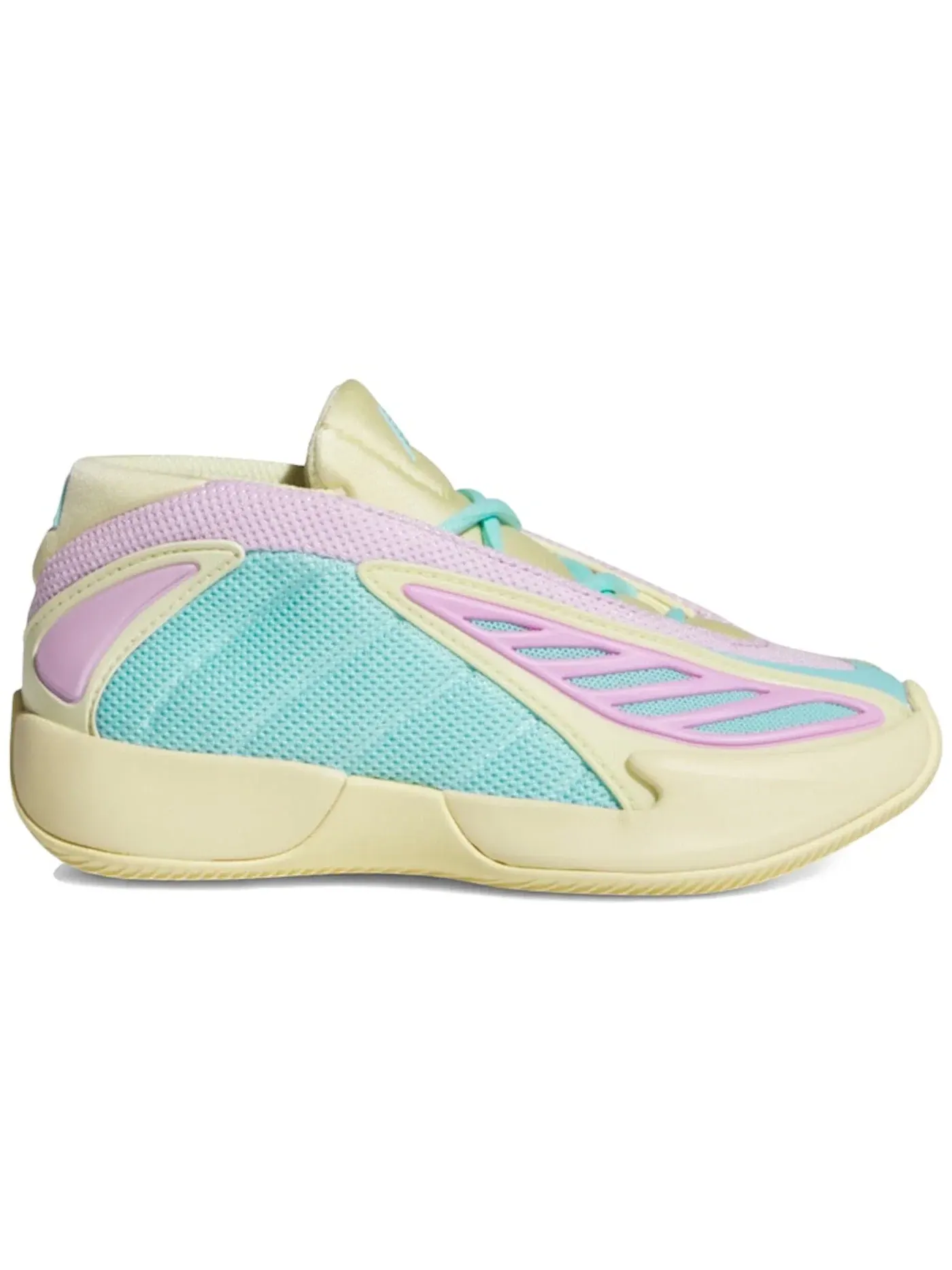 Детские кроссовки для мальчиков с длинным шнурком Adidas AE 2 — изображение 1 из 1, желтый//голубой
