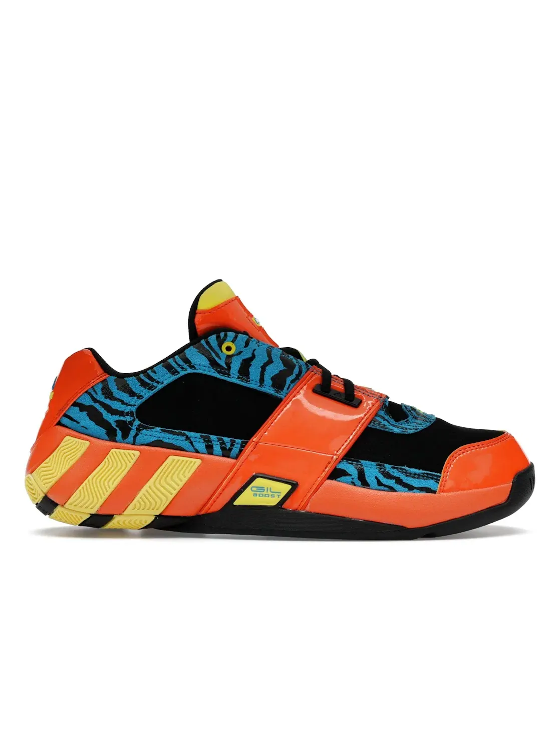Мужские кроссовки с верхом из кожи и текстиля Agent Gil Restomod Adidas — изображение 1 из 4, оранжевый черный голубой
