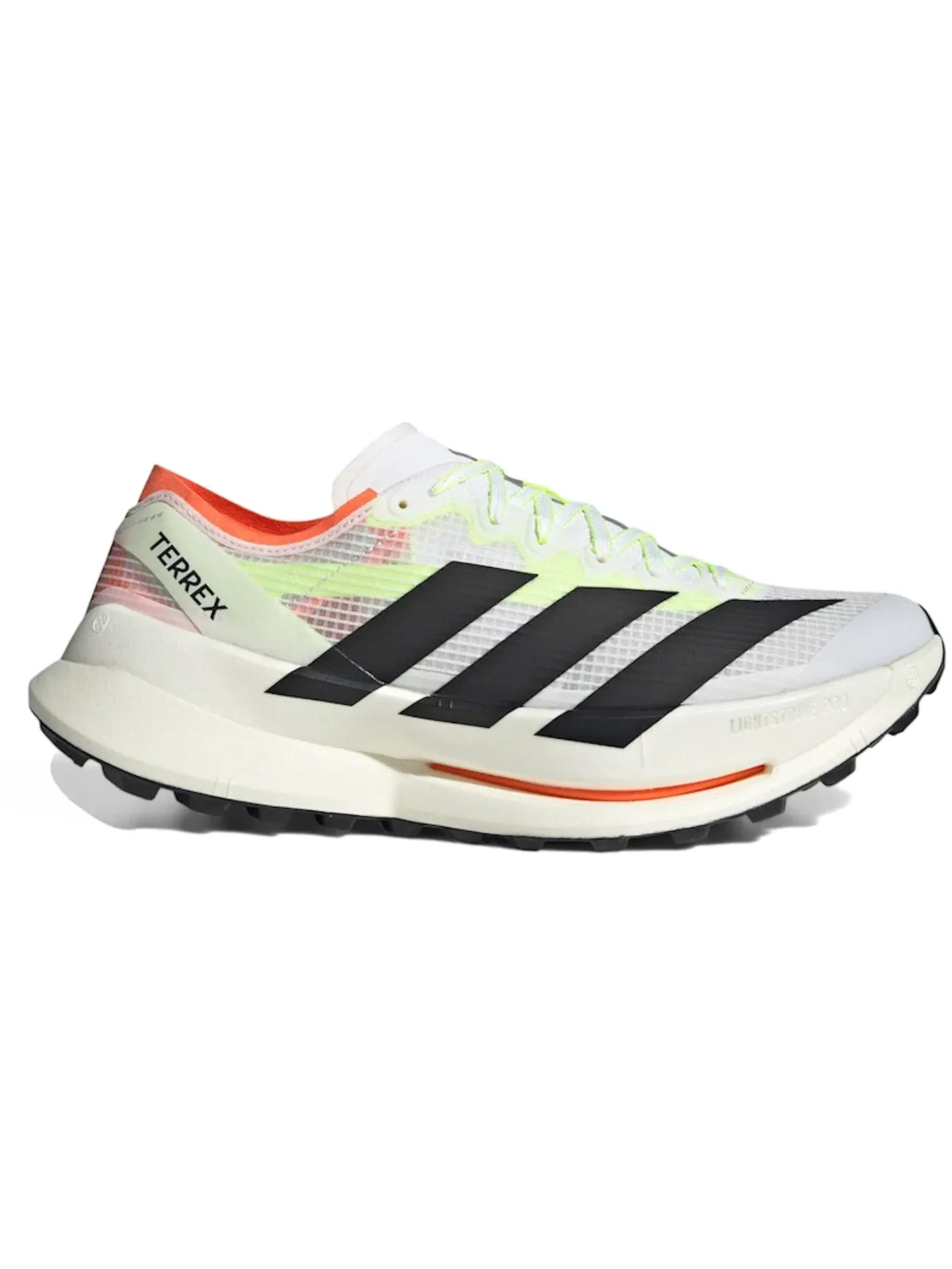 Мужские кроссовки для трейла Agravic Speed Ultra 2 Adidas — изображение 1 из 1, белый черный оранжевый