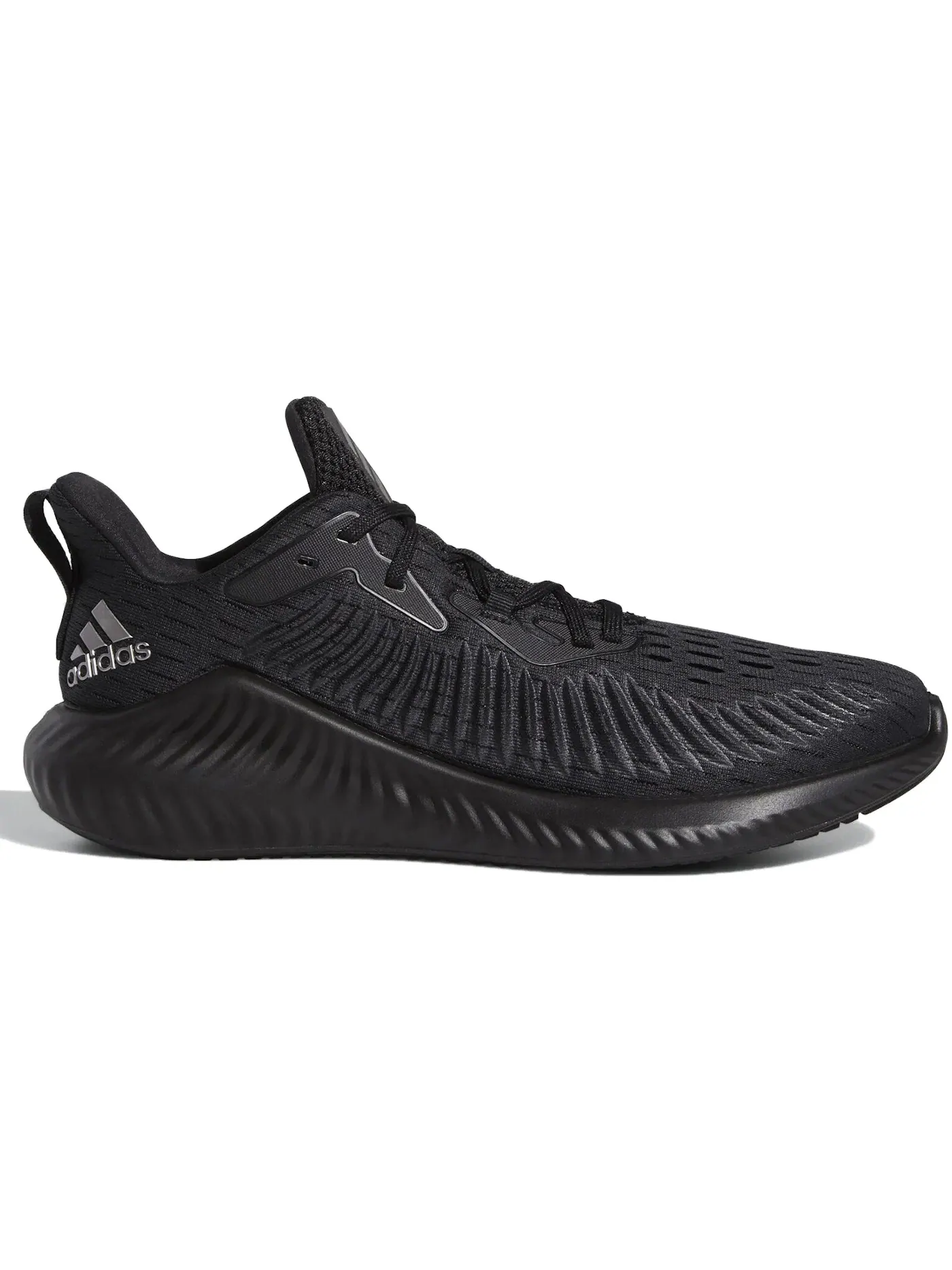 Мужские кроссовки для бега Alphabounce Plus Adidas — изображение 1 из 1, черный/серебристый/серый