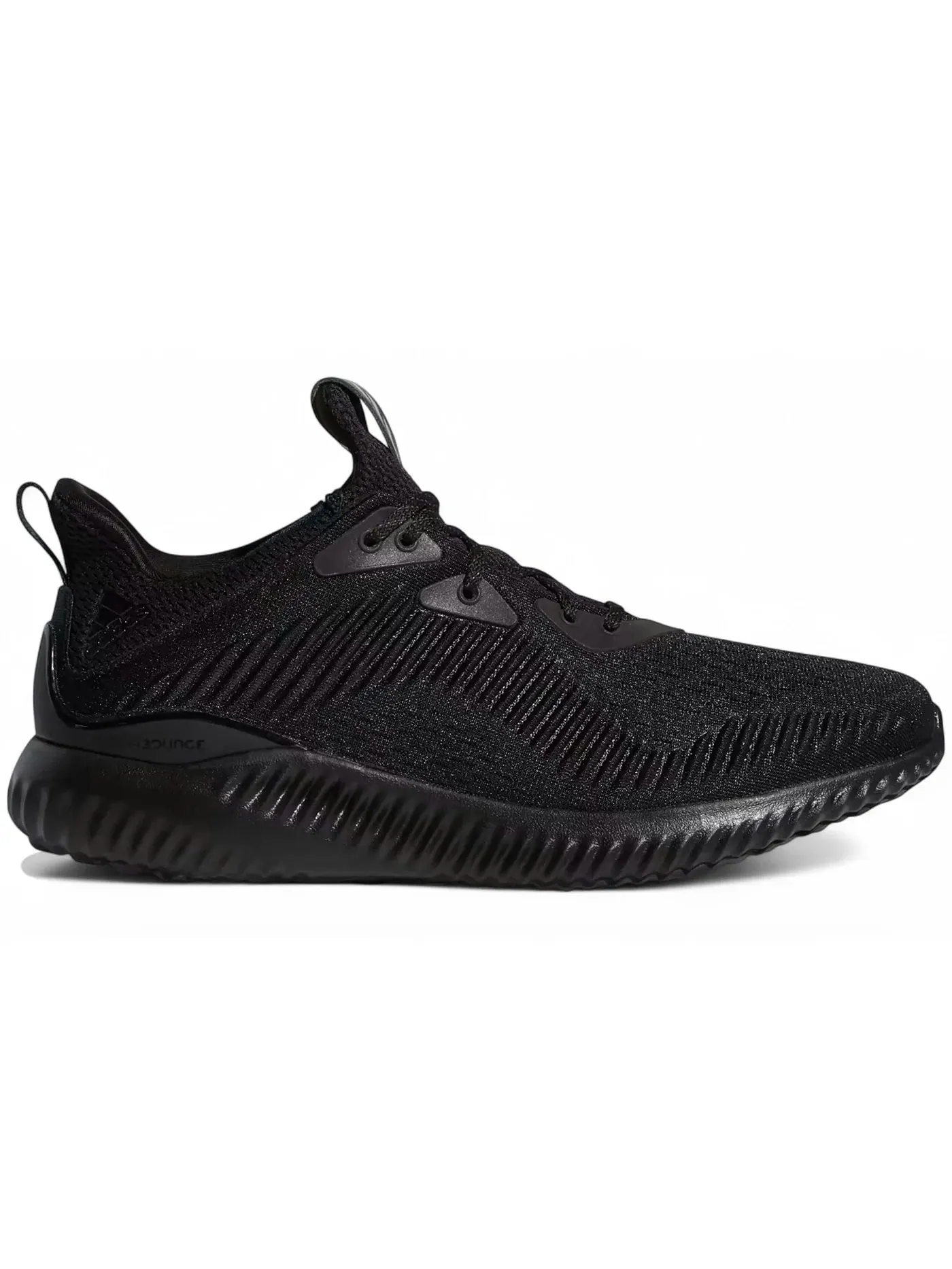 Мужские кроссовки для бега с технологией Forgedmesh Adidas Alphabounce+ — изображение 1 из 1, черный/черный/серый