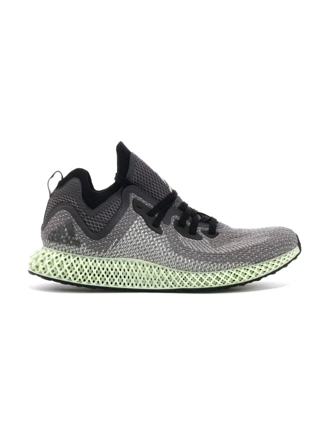 Мужские кроссовки с технологией 4D-печати Adidas AlphaEdge 4D — изображение 1 из 4, черный/серый/зеленый