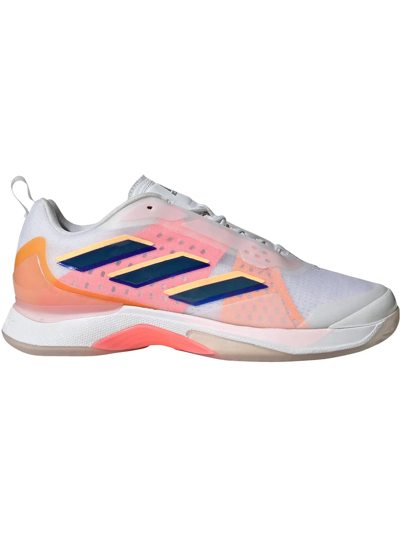 Женские кроссовки для тенниса Adidas Avacourt — изображение 1 из 1, белый индиго оранжевый