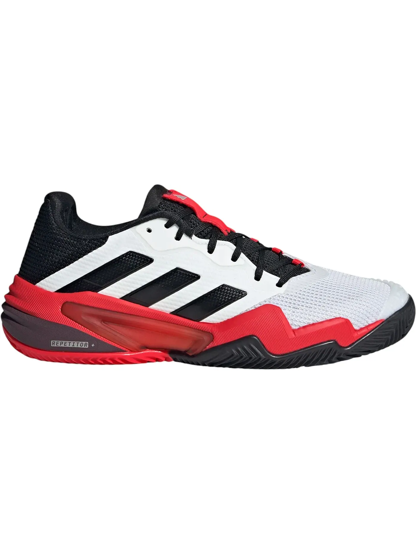 Мужские теннисные кроссовки для грунта Barricade 13 Clay Adidas — изображение 1 из 1, белый черный красный