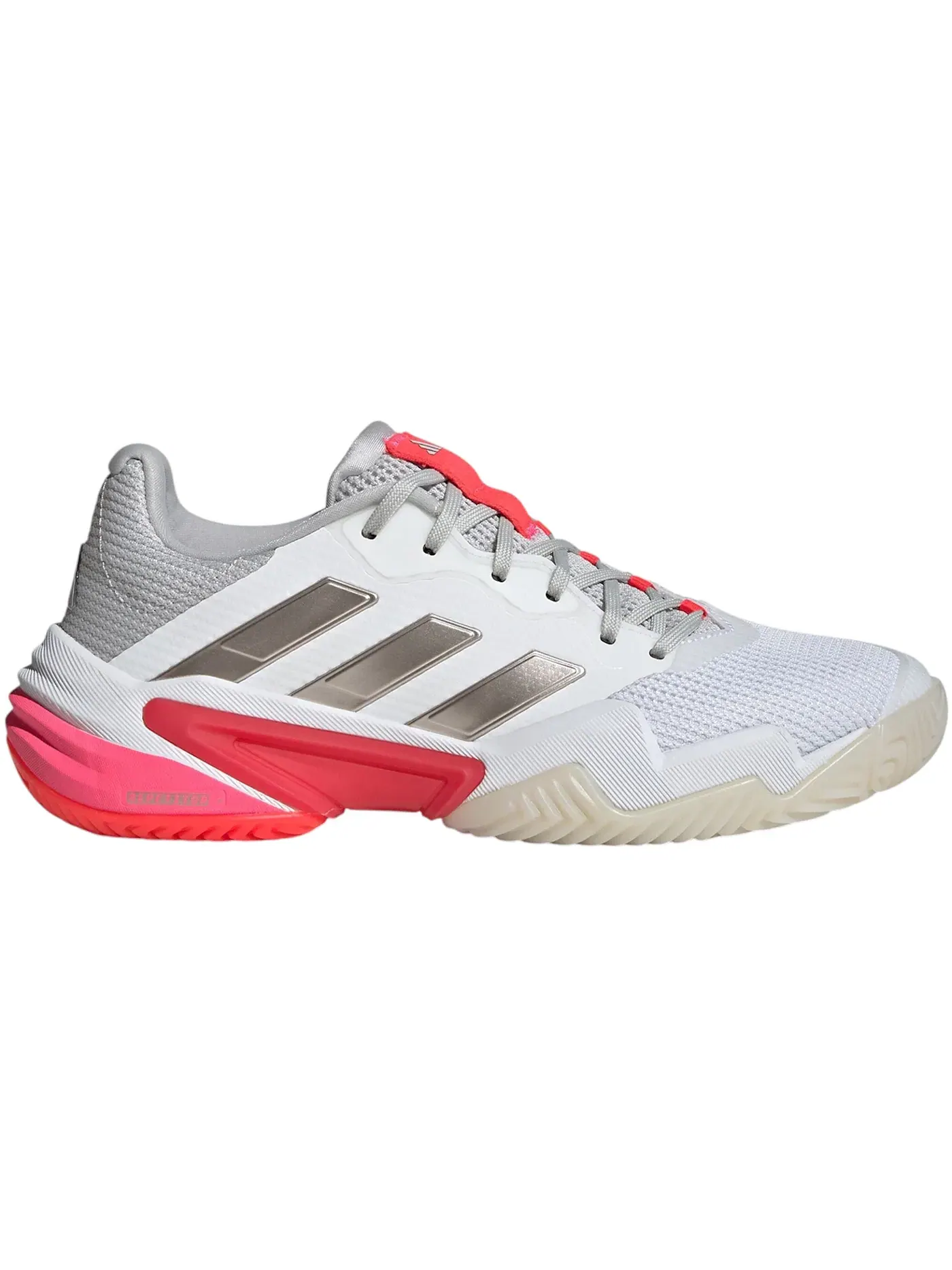 Женские кроссовки для тенниса Adidas Barricade 13 — изображение 1 из 1, белый//красный