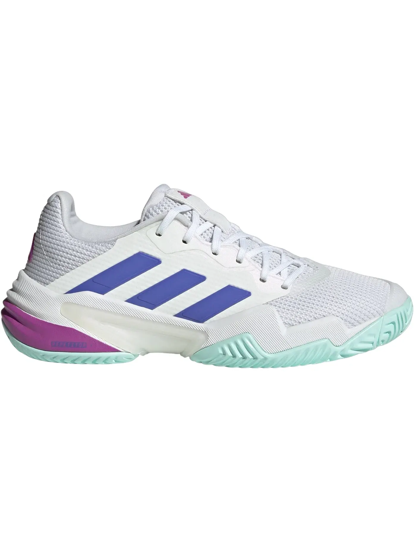 Женские кроссовки для тенниса Adidas Barricade 13 — изображение 1 из 1, белый синий фиолетовый