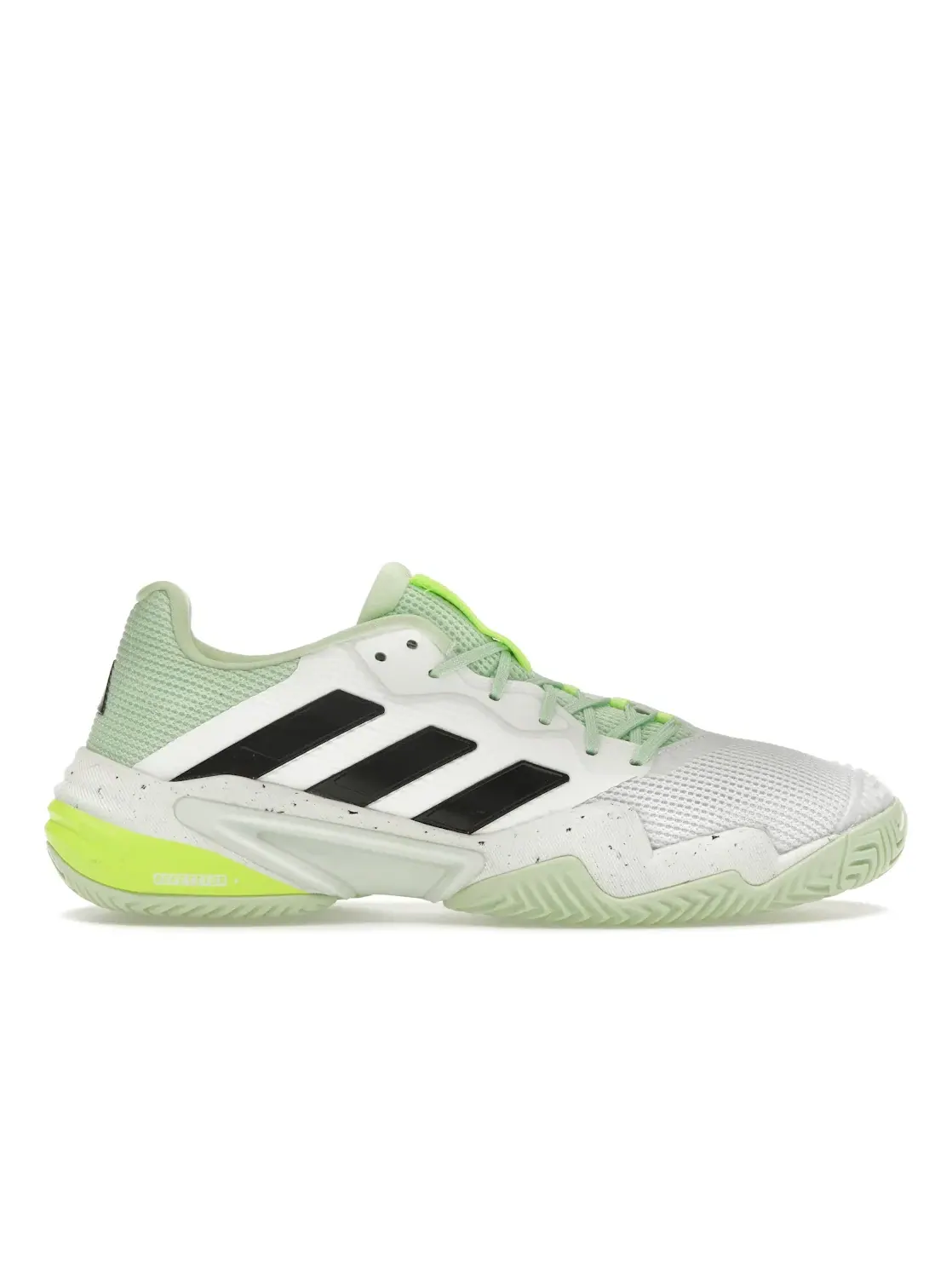 Мужские кроссовки с сетчатым верхом Adidas Barricade 13 — изображение 1 из 4, белый/черный/зеленый