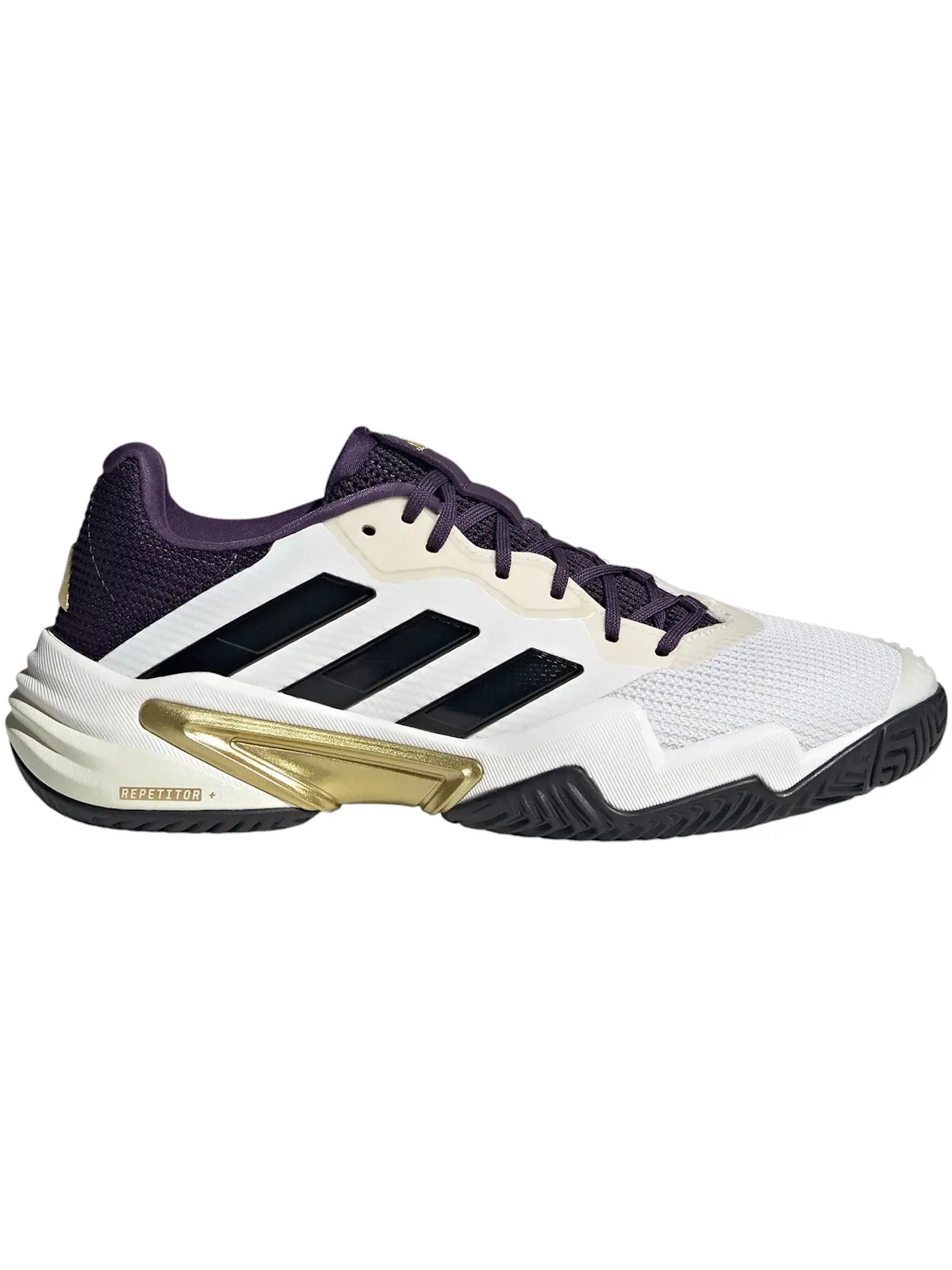 Мужские кроссовки для тенниса с поддержкой Adidas Barricade 13 — изображение 1 из 1, белый черный