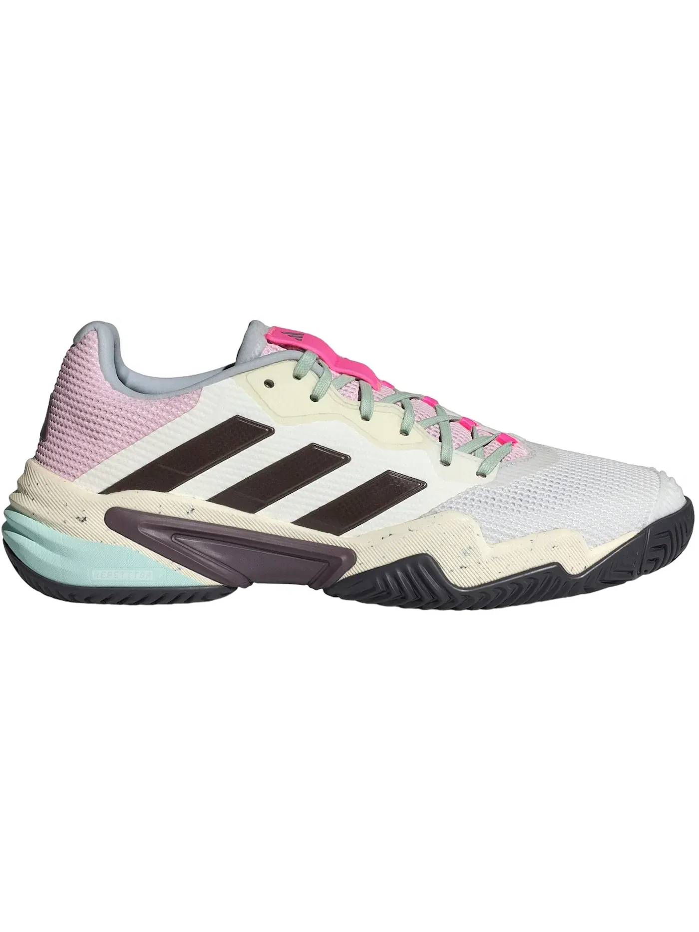 Мужские кроссовки для тенниса Barricade 13 Adidas — изображение 1 из 1, белый зеленый