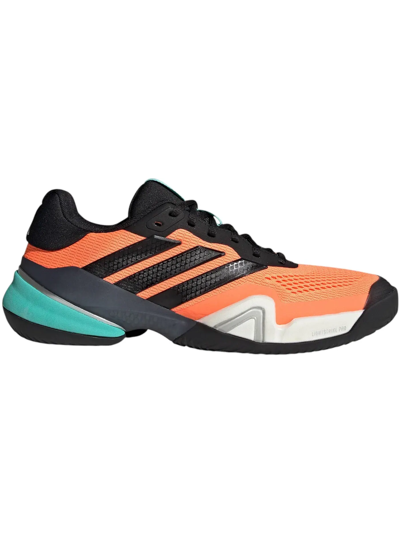 Мужские кроссовки для тенниса Adidas Barricade 14 — изображение 1 из 1, голубой черный оранжевый