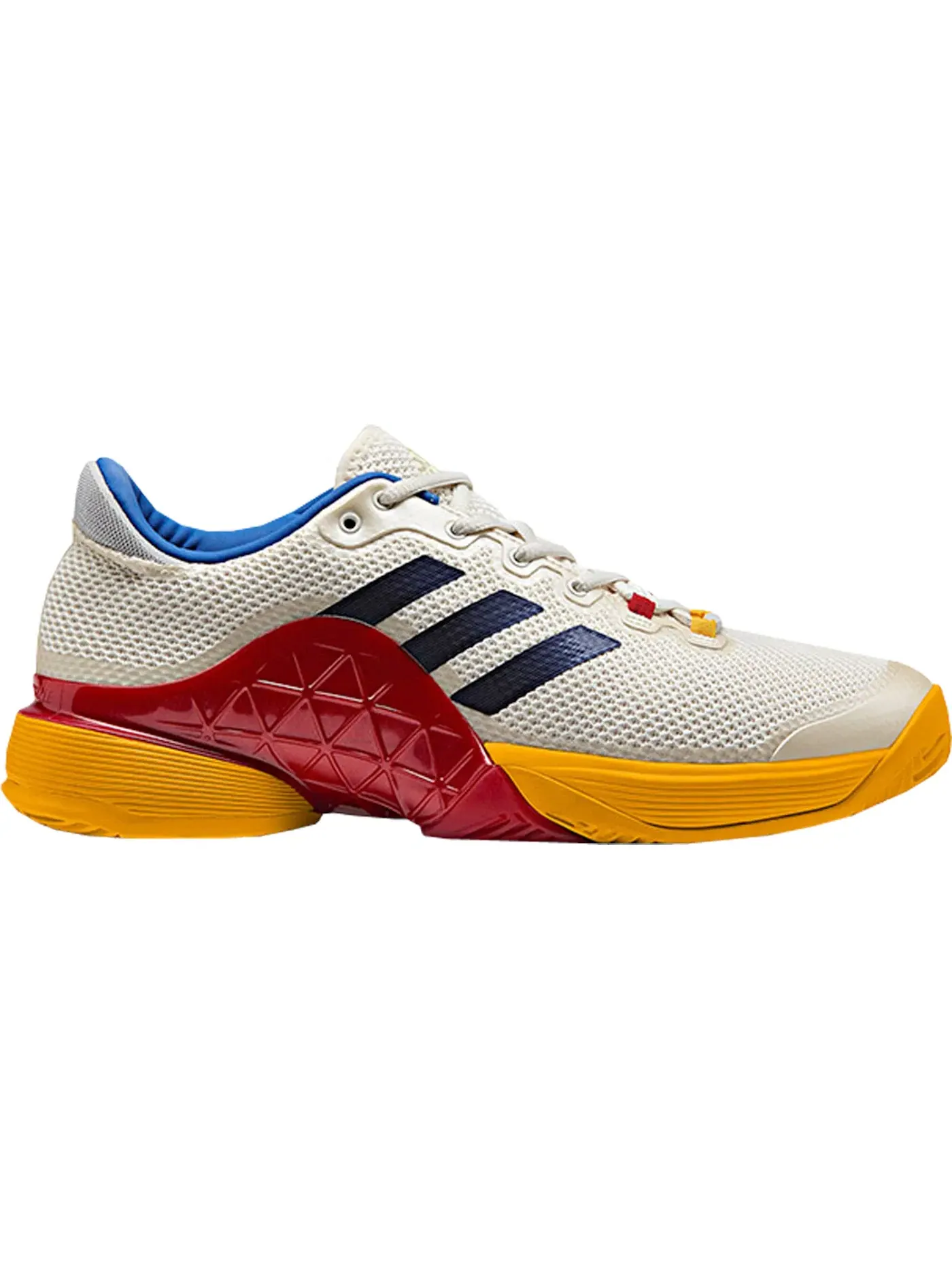 Мужские кроссовки для тенниса с технологией Boost Adidas Barricade Boost 2017 — изображение 1 из 1, белый/синий