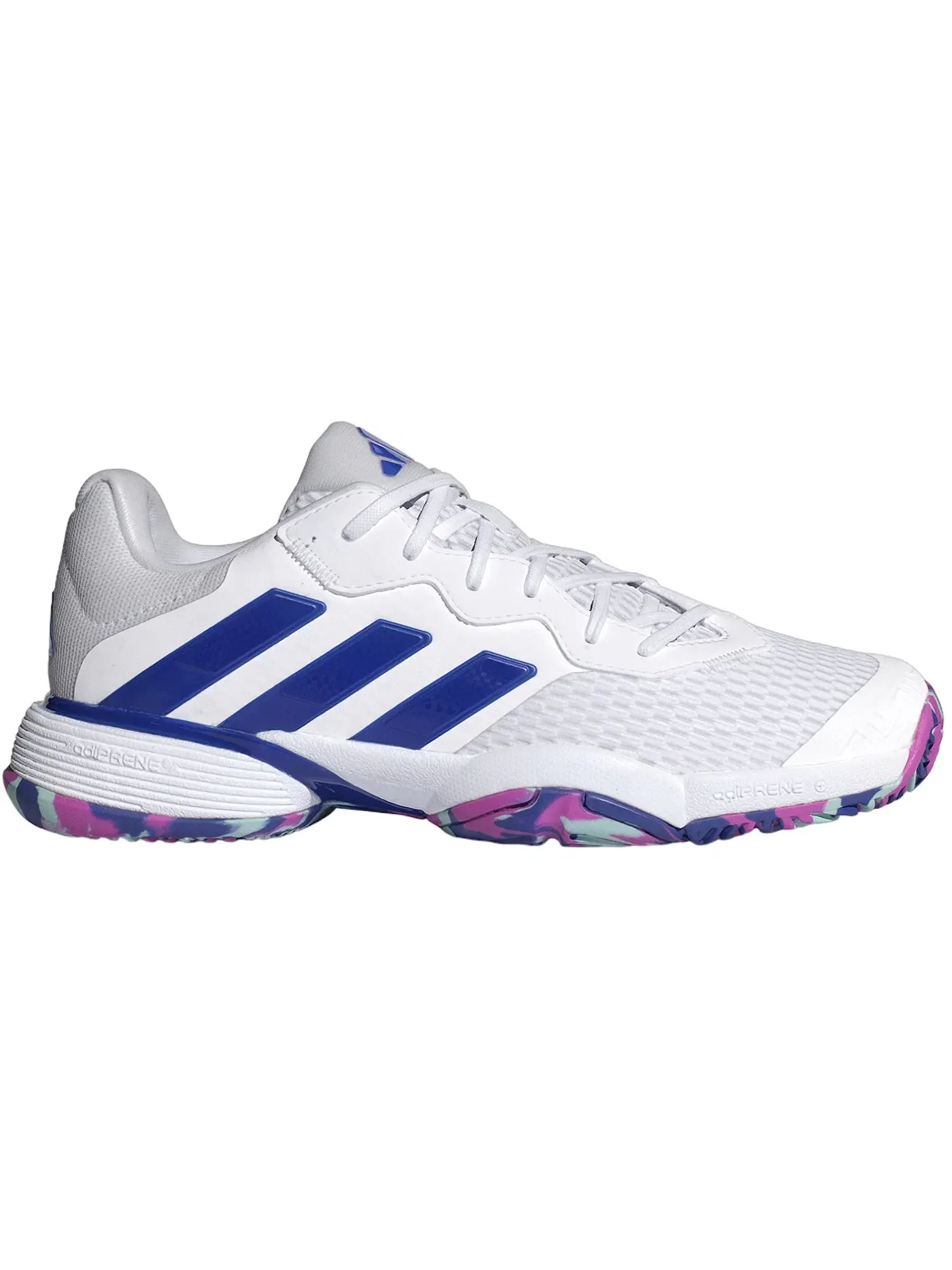 Детские кроссовки для игры в теннис Adidas Barricade — изображение 1 из 1, белый синий голубой