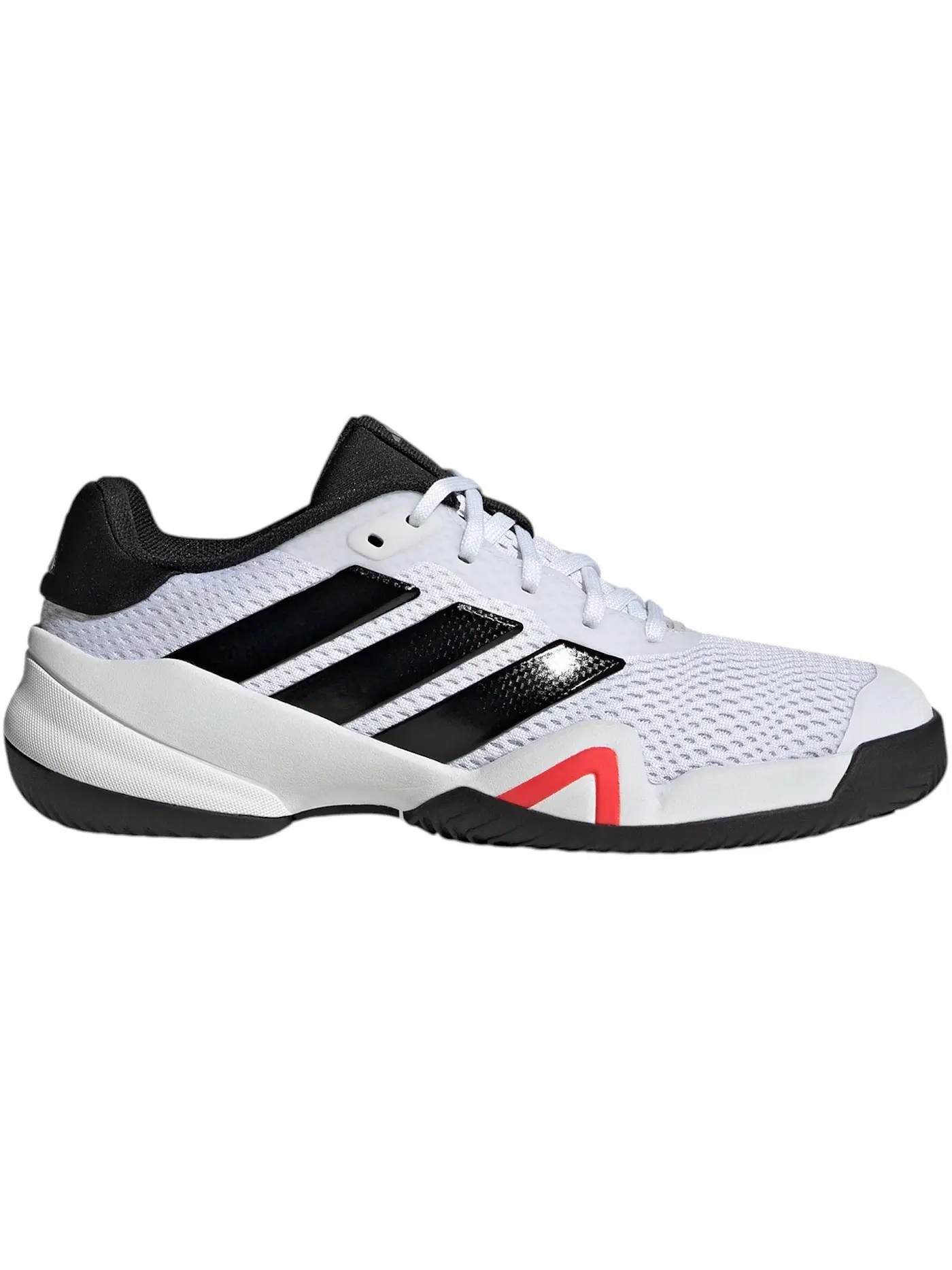 Детские кроссовки для тенниса с перфорированным верхом Adidas Barricade — изображение 1 из 1, белый/черный/красный